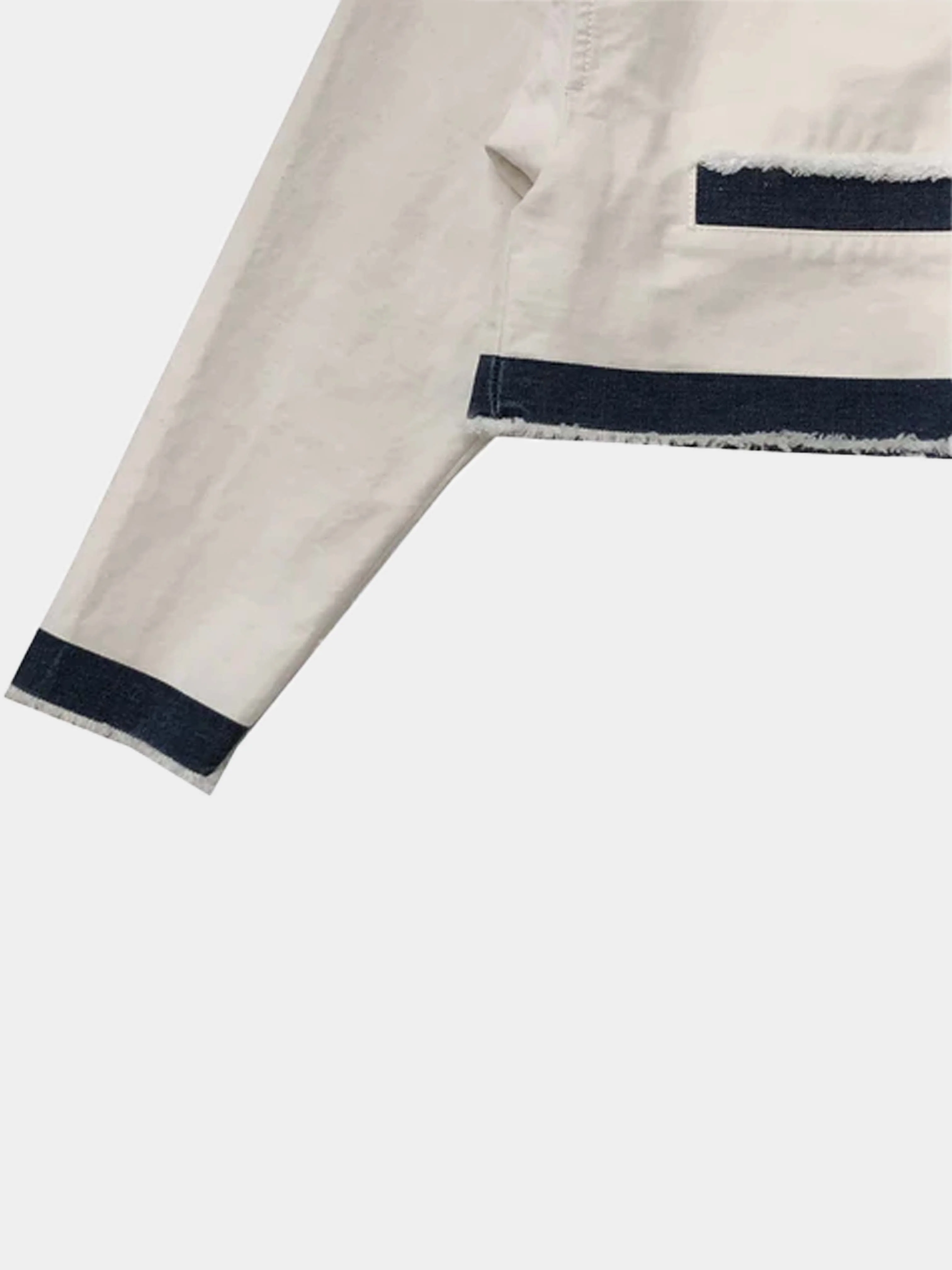 Prada 2022 SS White Cropped Selvedge denim jacket - Image 3