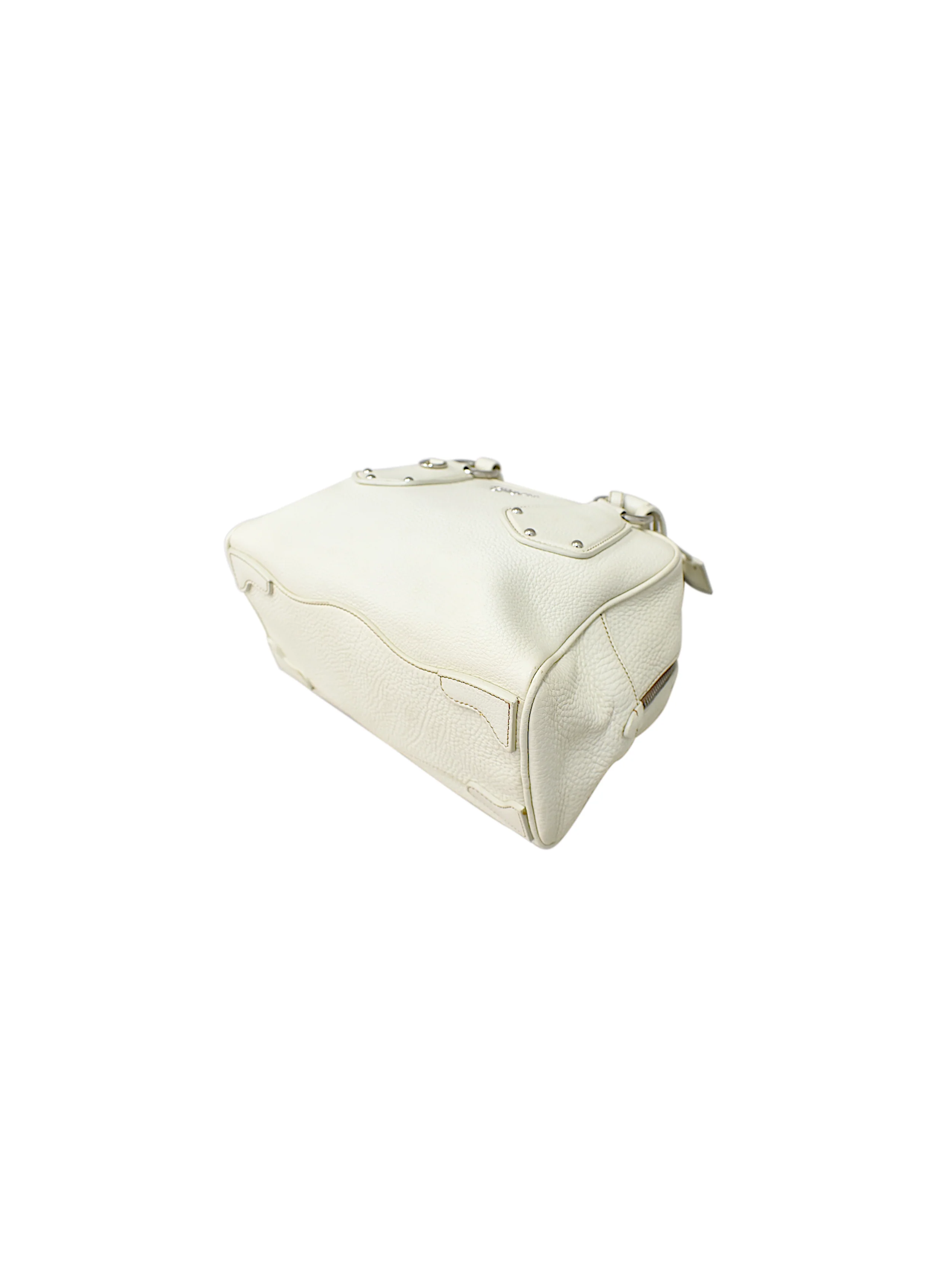 Prada 2000s White Leather Tote - Image 3