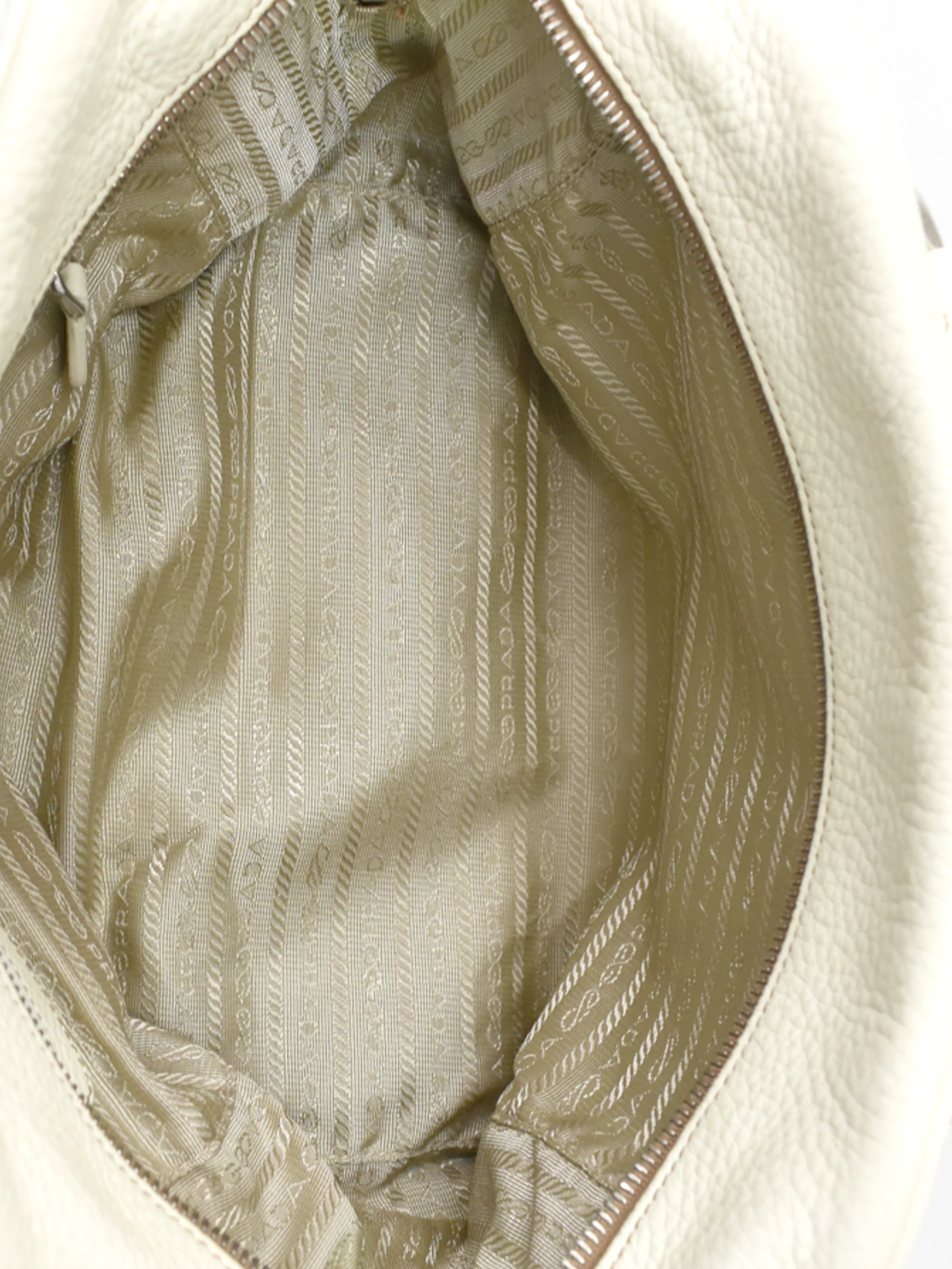 Prada 2000s White Leather Tote - Image 5