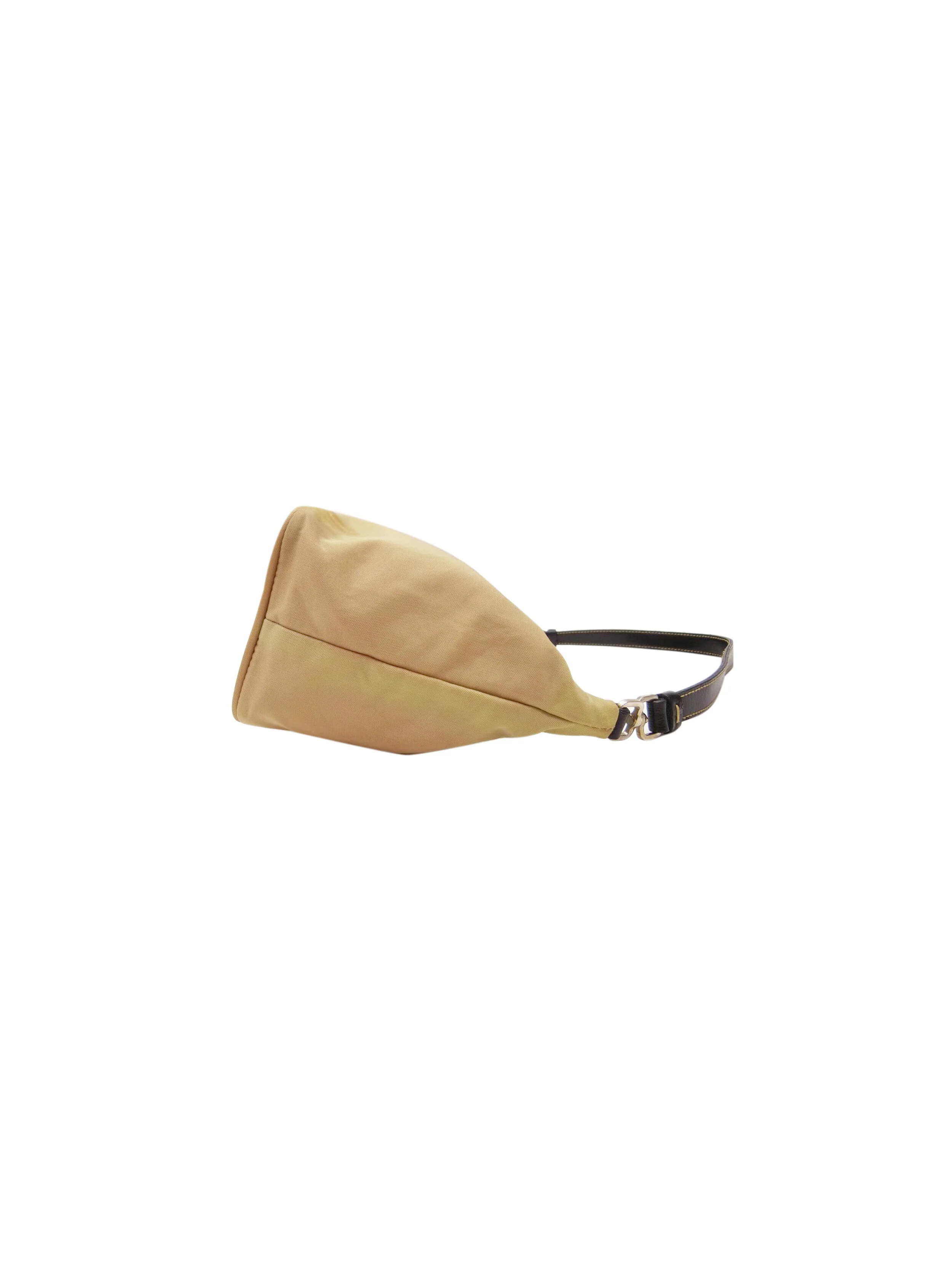 Prada 2000s Yellow Nylon Handbag - Image 2