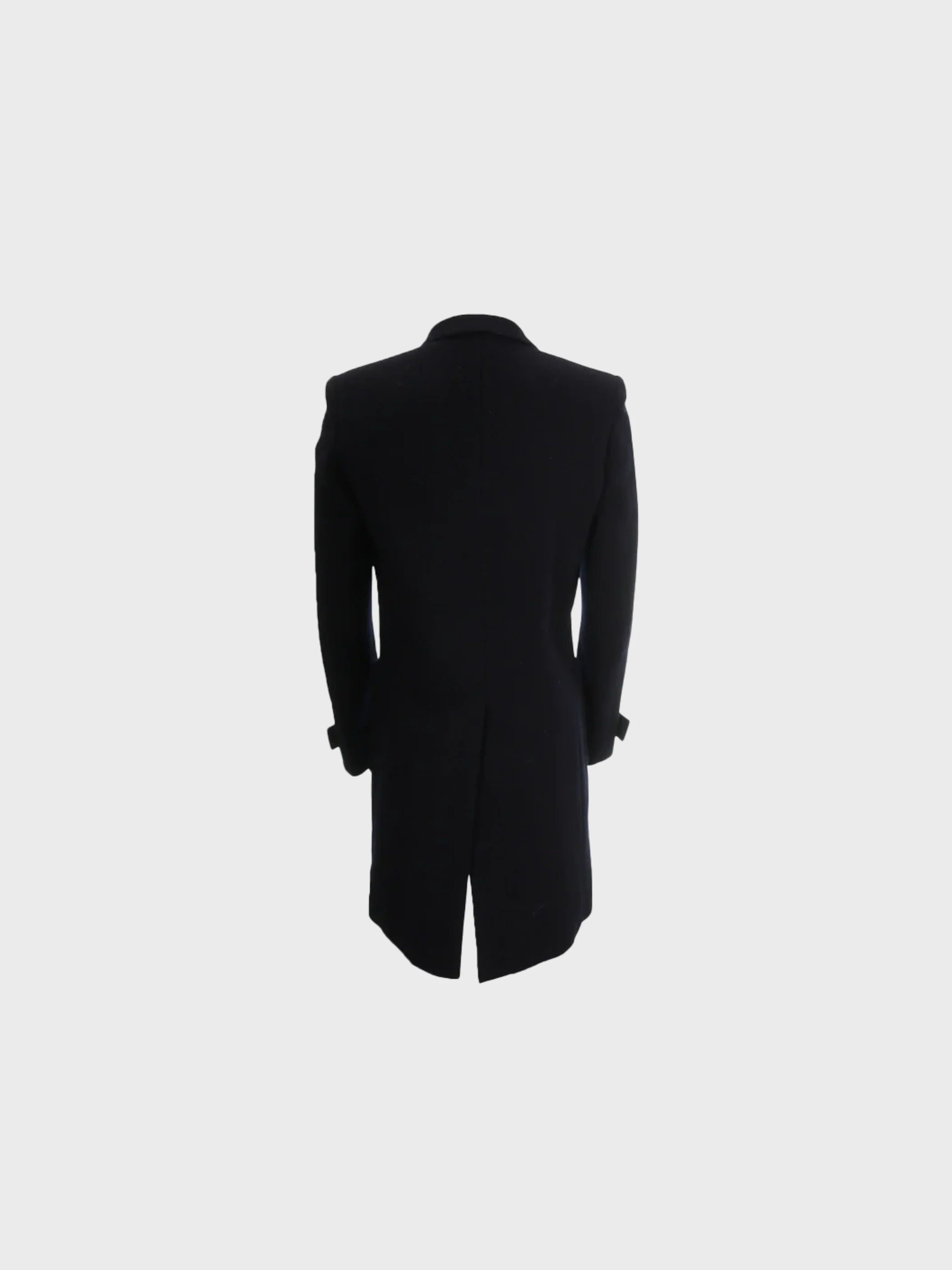 Raf Simons 2000 Navy Wool Structured Coat - Image 2