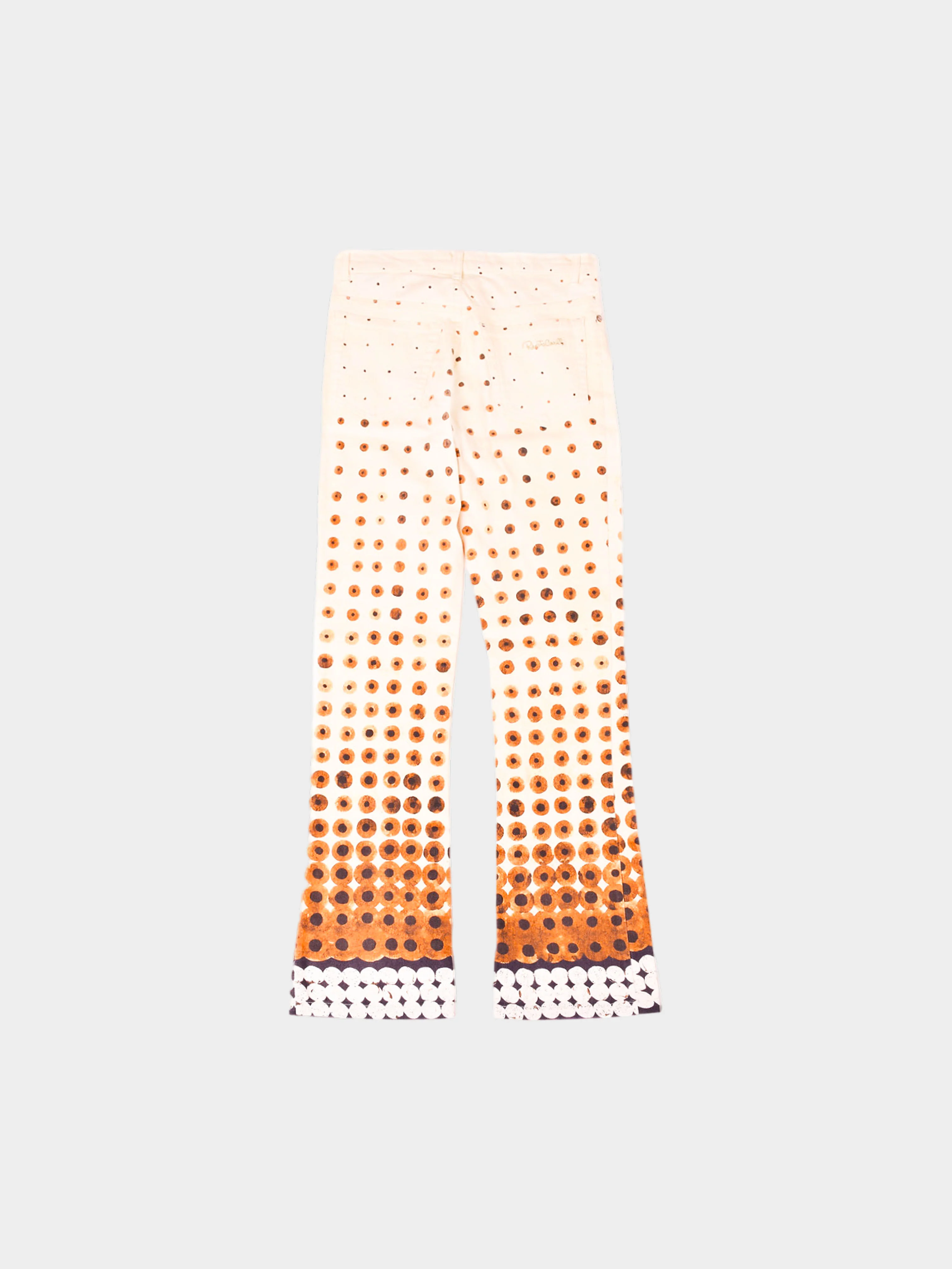 Roberto Cavalli 2000s Beige Dot Gradient Pants - Image 2