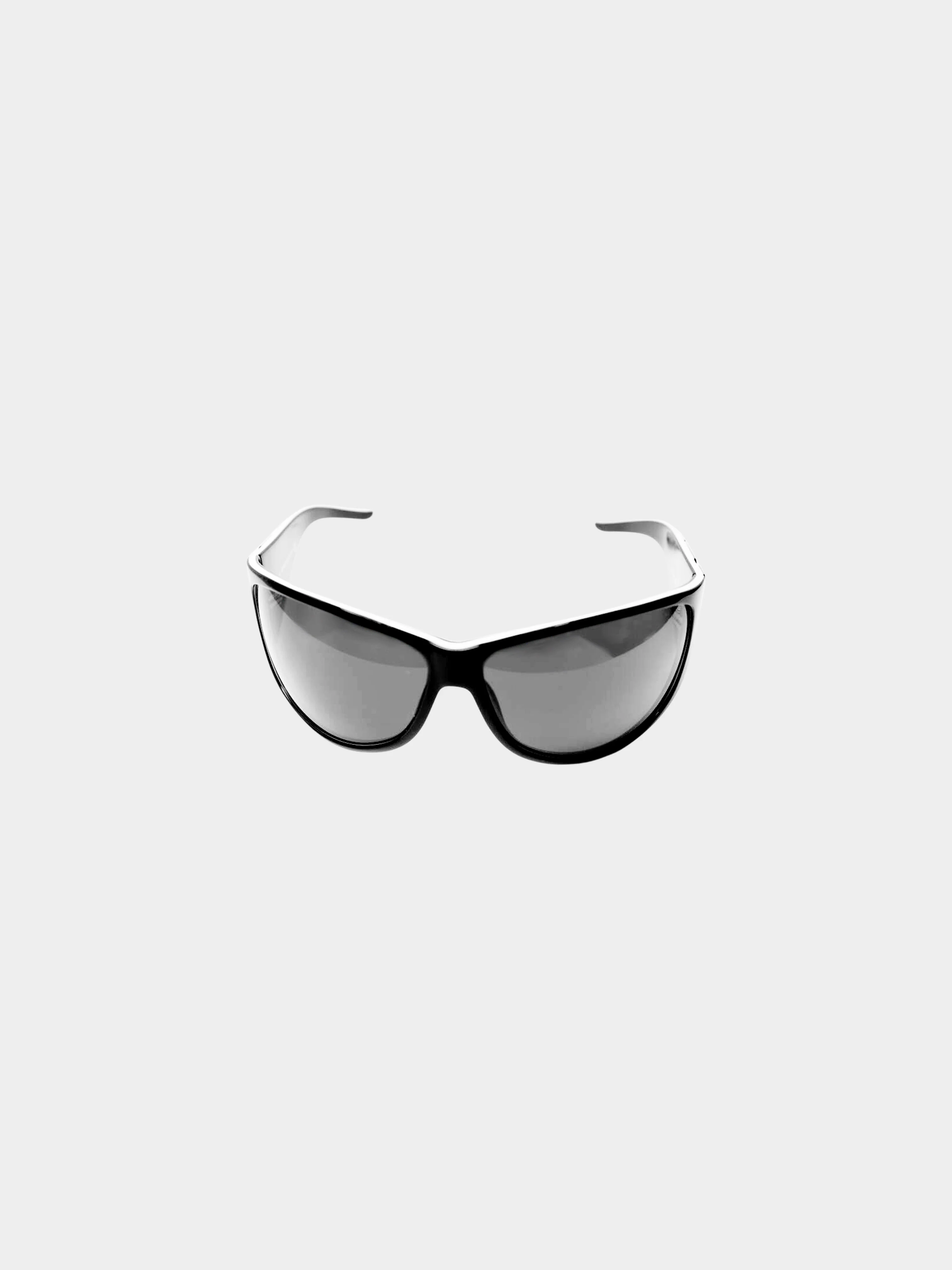 Roberto Cavalli 2000s Black and White JC13S Wrap Sunglasses - Image 2