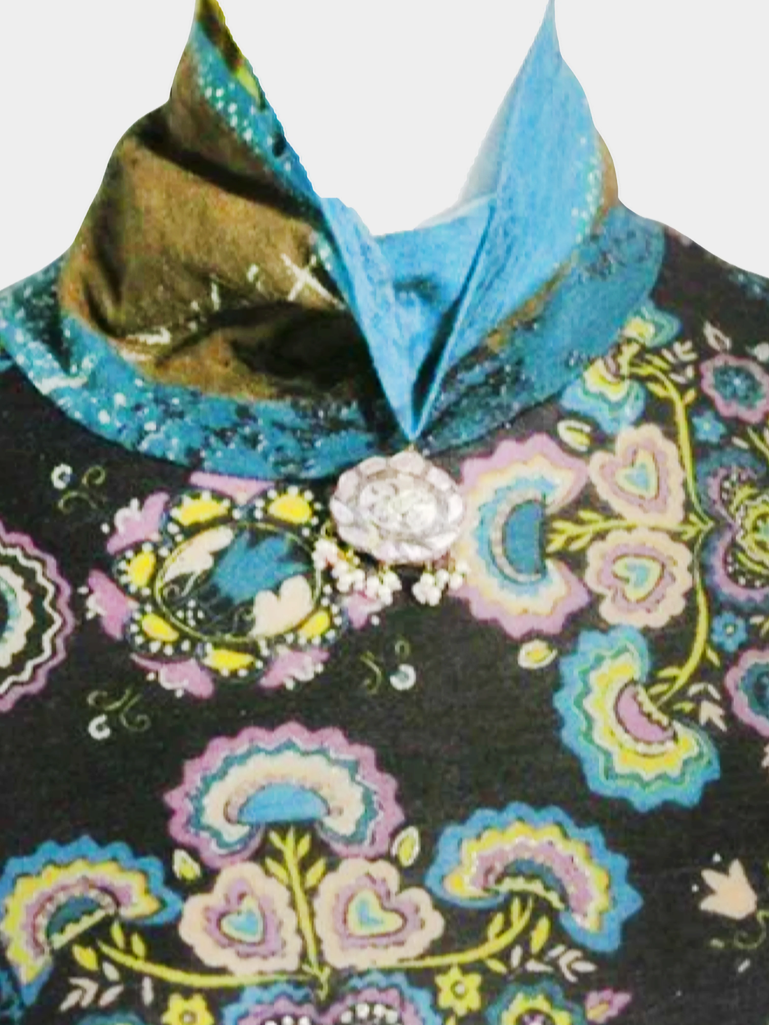 Roberto Cavalli 2000s Multicoloured Galaxy Printed Turtleneck Top - Image 2