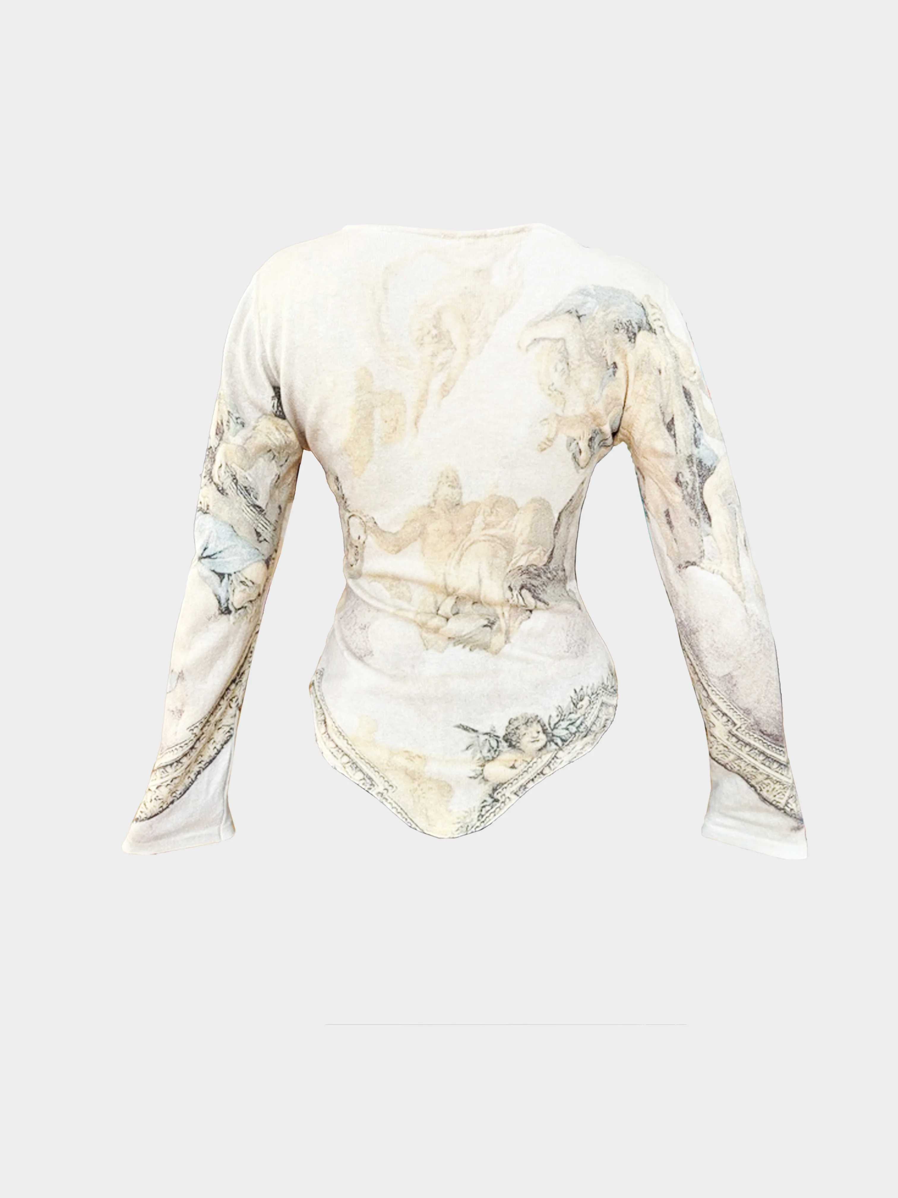 Roberto Cavalli FW 1994-1995 Renaissance Print Top - Image 2