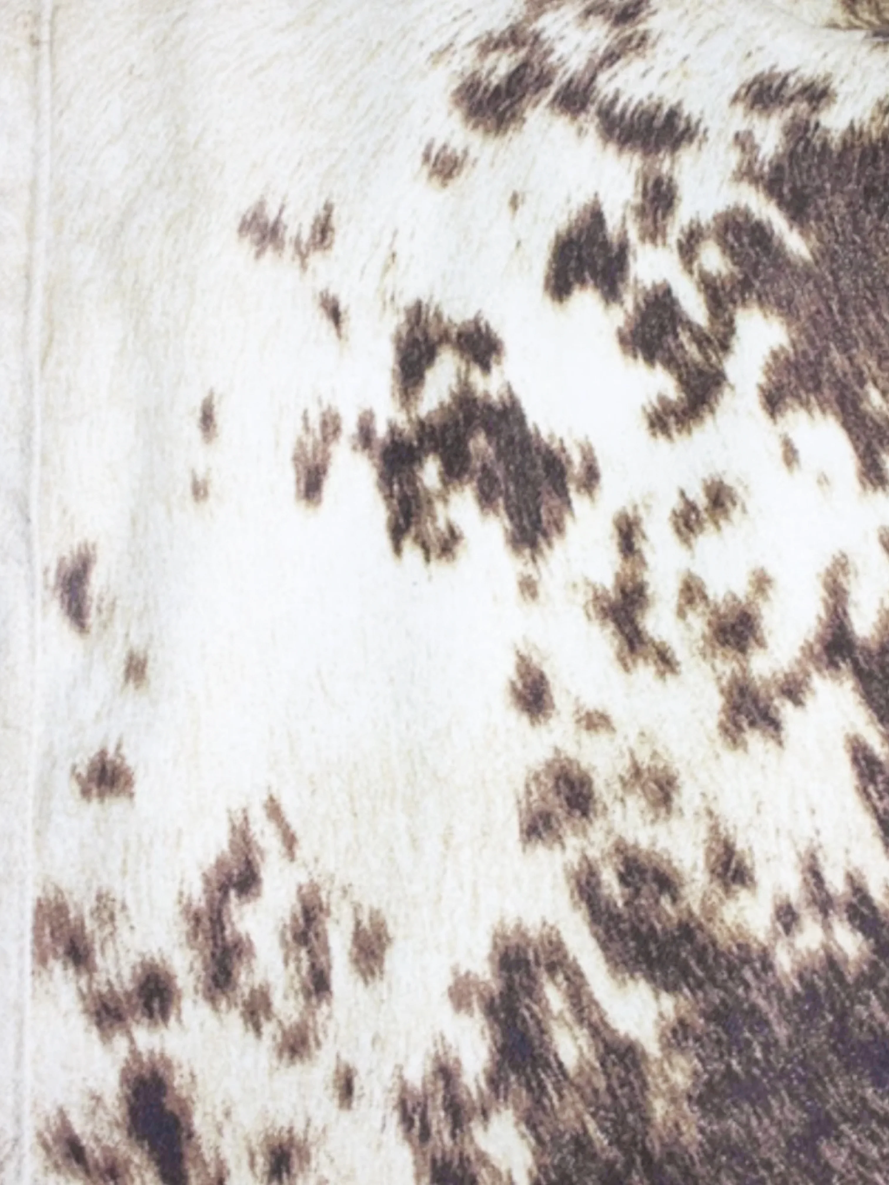 Roberto Cavalli FW 1999 Rare Cow Print Denim Mini Skirt - Image 2