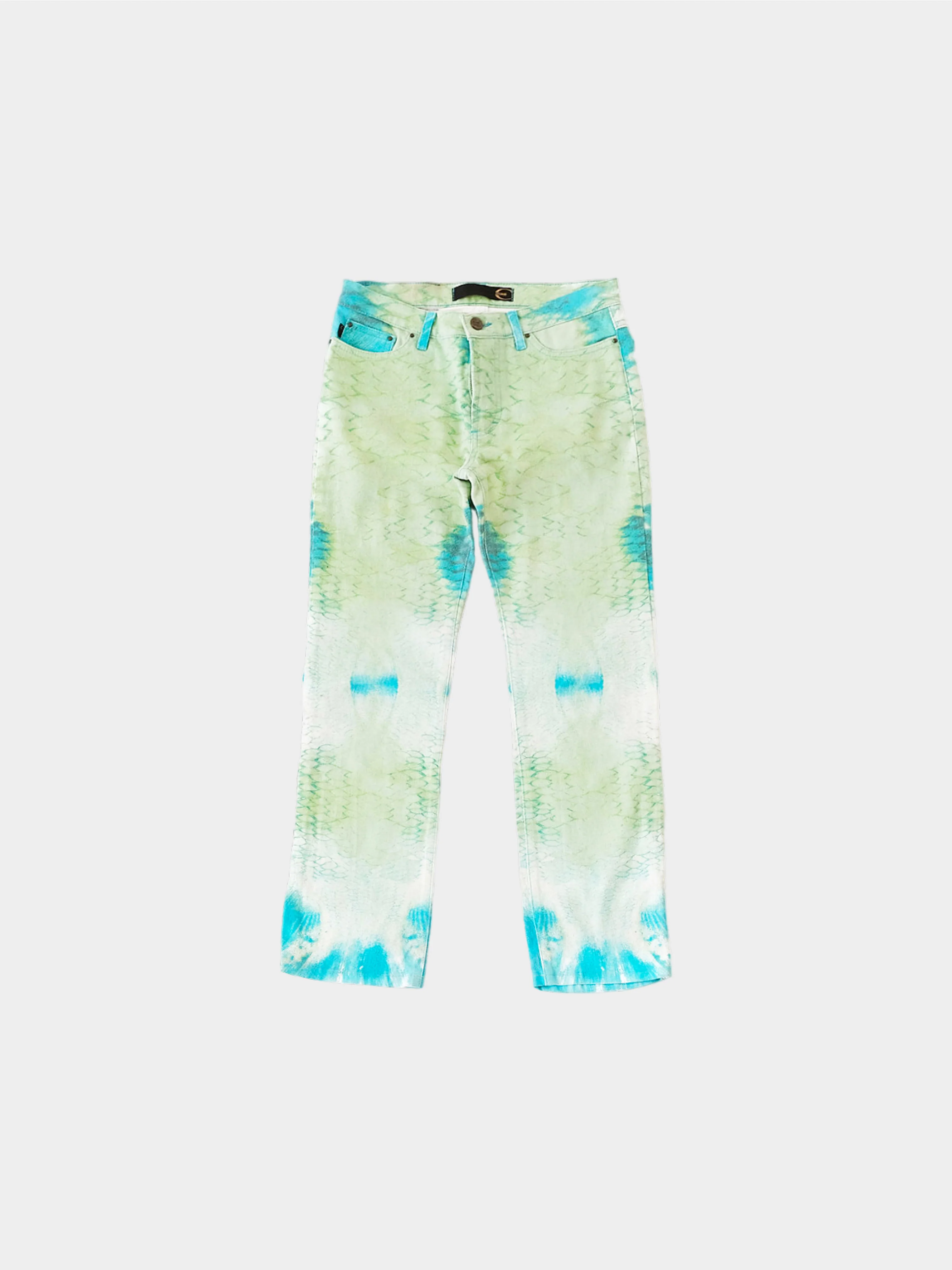 Roberto Cavalli Just Cavalli Early 2000s Python Print Pants