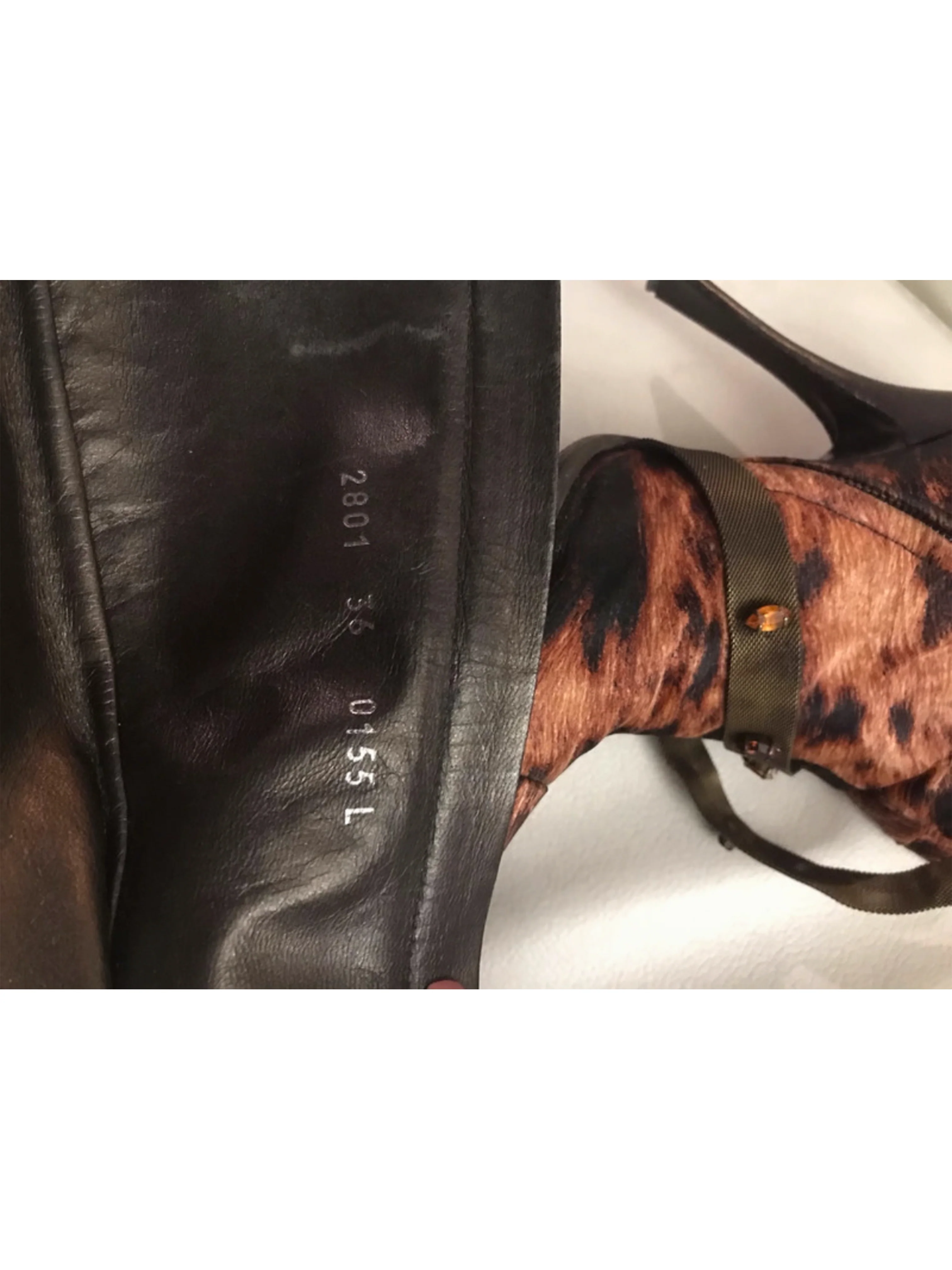 Roberto Cavalli 2000s Leopard Studded Boots - Image 3
