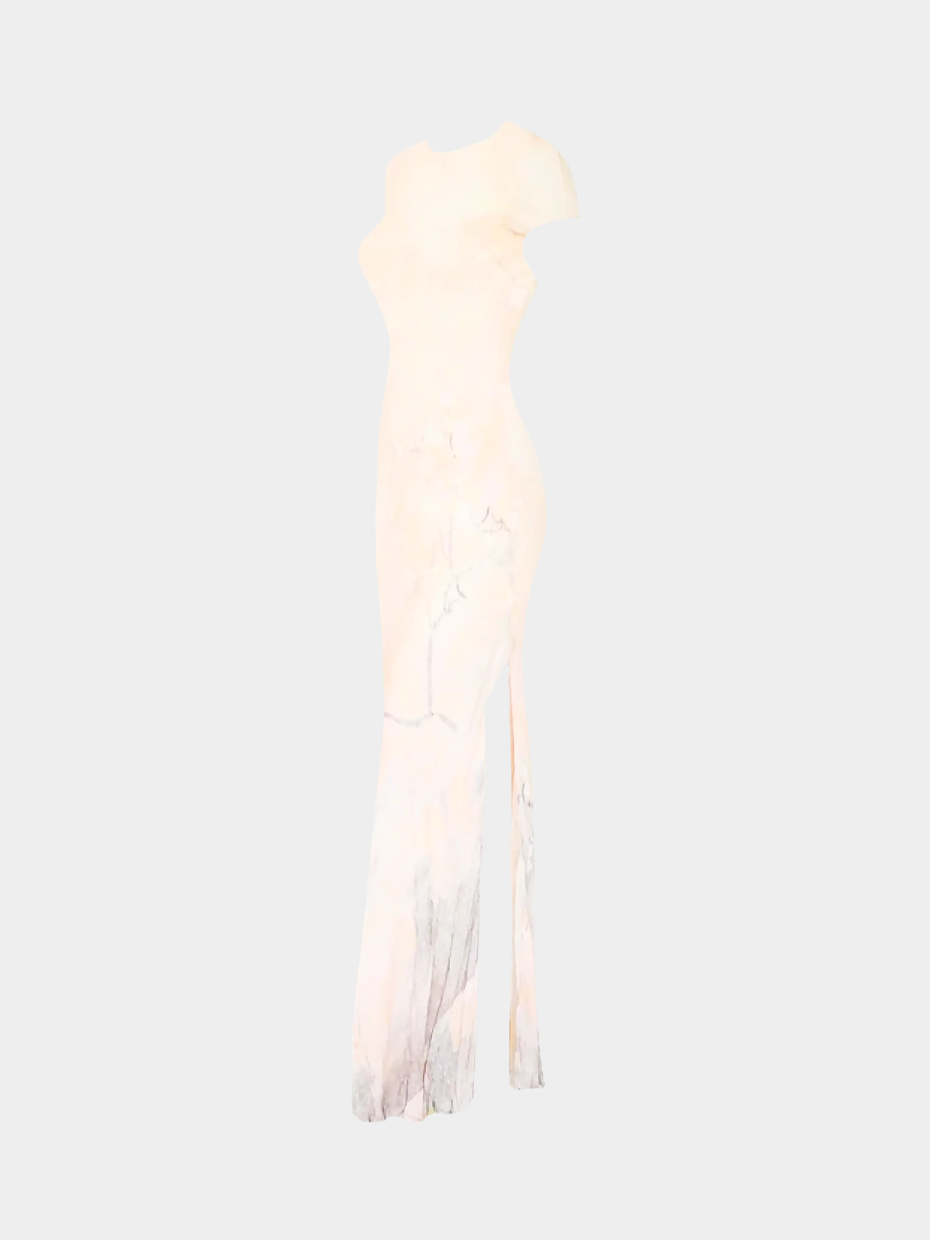 Roberto Cavalli SS 1998 Beige Maxi Silk Dress - Image 3
