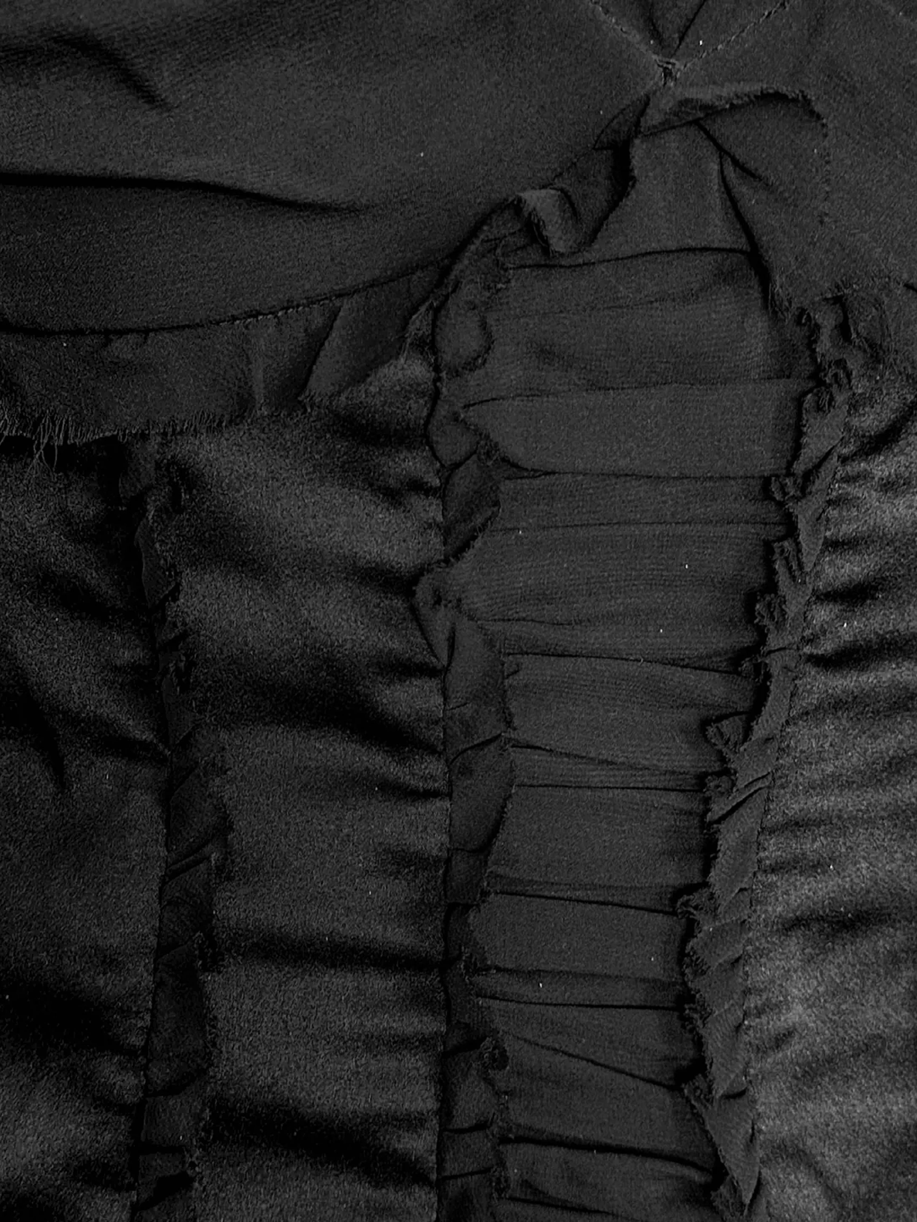 Roberto Cavalli SS 2006 Black Silk Ruffled Dress - Image 3