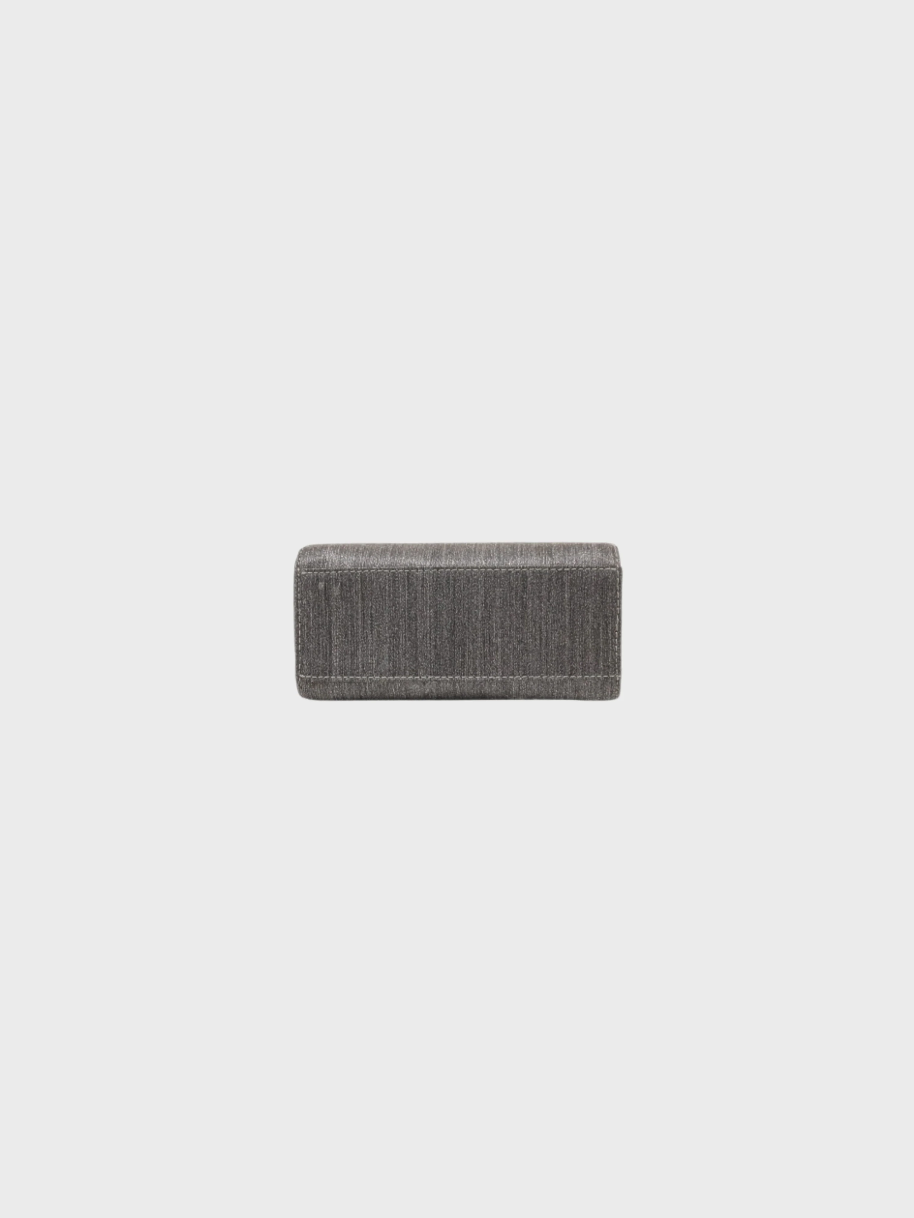 Salvatore Ferragamo 2000s Gray Nylon Gancini Mini Handbag - Image 4