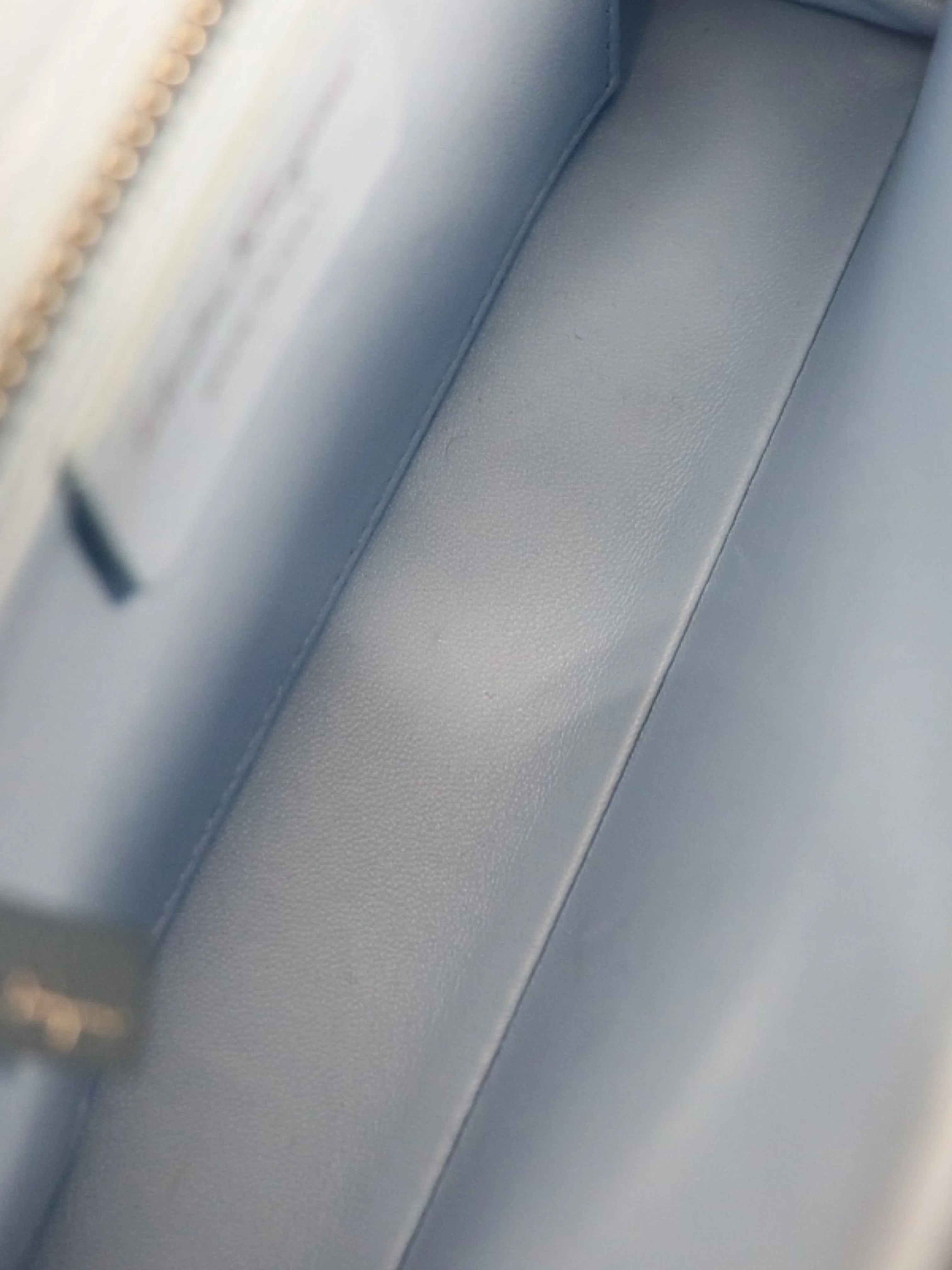 Salvatore Ferragamo 2023 Light Blue Patent Leather Gancini 2Way Bag - Image 8