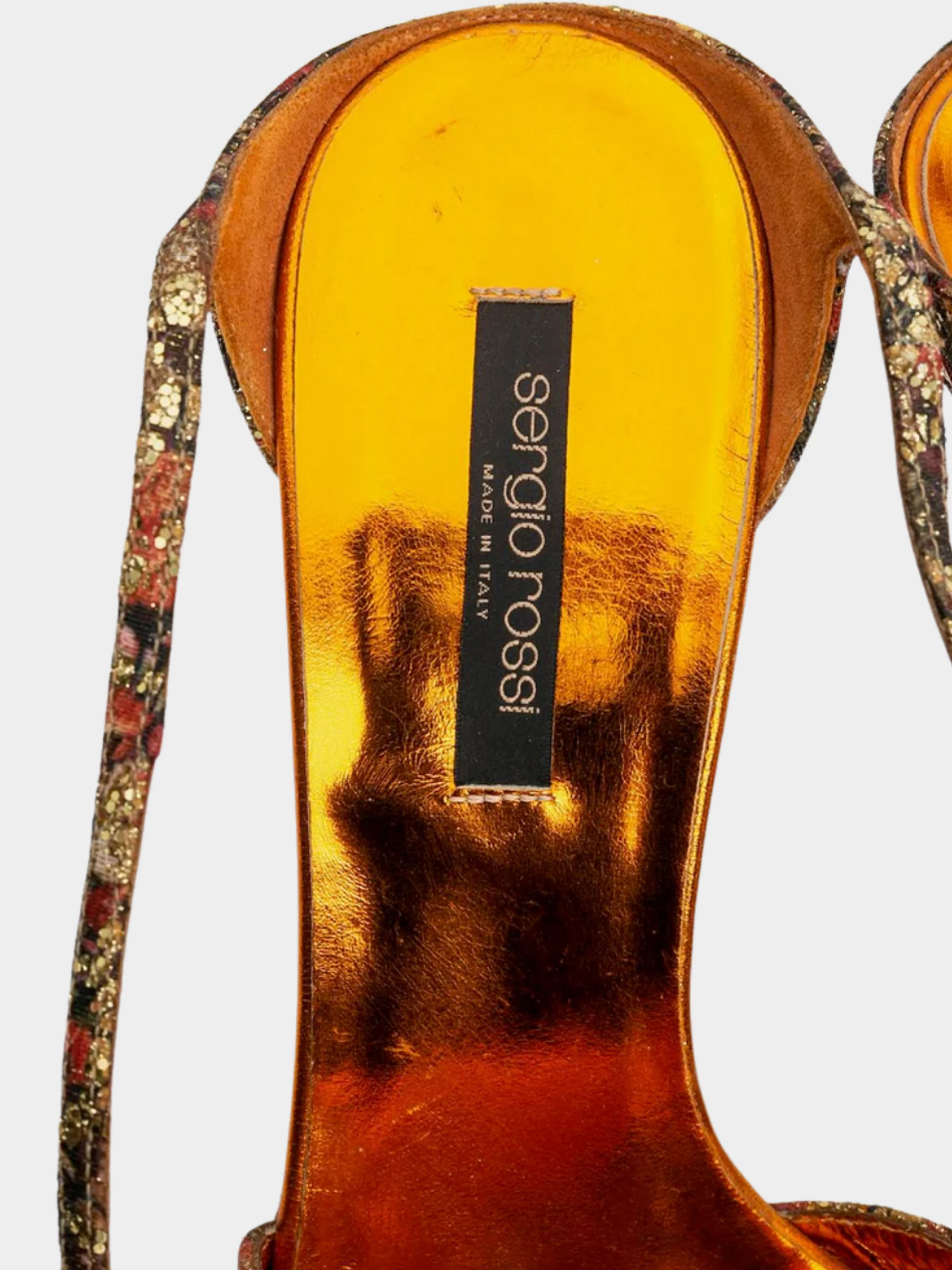 Sergio Rossi 2000s Multicoloured Floral Printed Sling-Back Pumps - Image 5