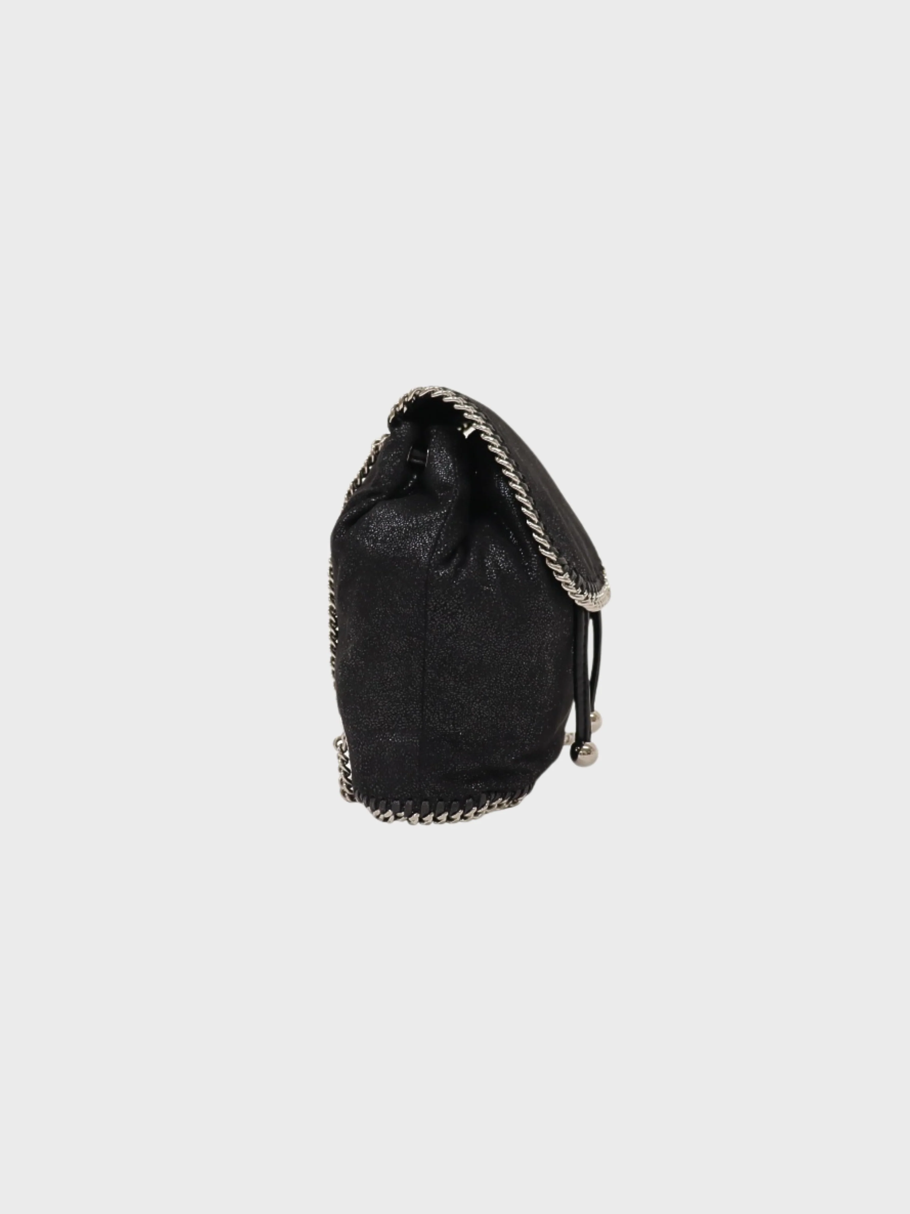 Stella McCartney 2017 Black Vegetarian Leather Falabella Backpack - Image 3