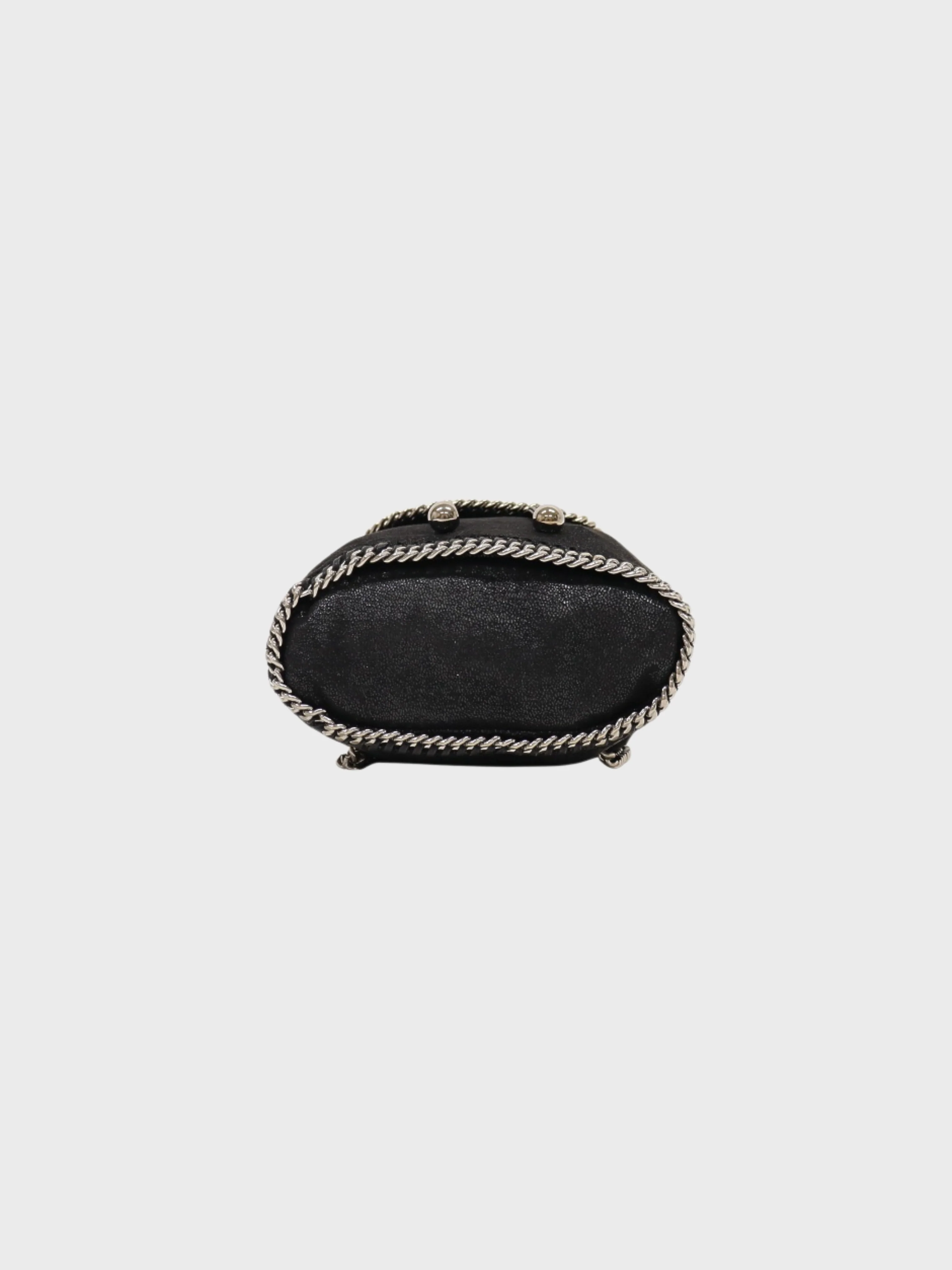 Stella McCartney 2017 Black Vegetarian Leather Falabella Backpack - Image 4