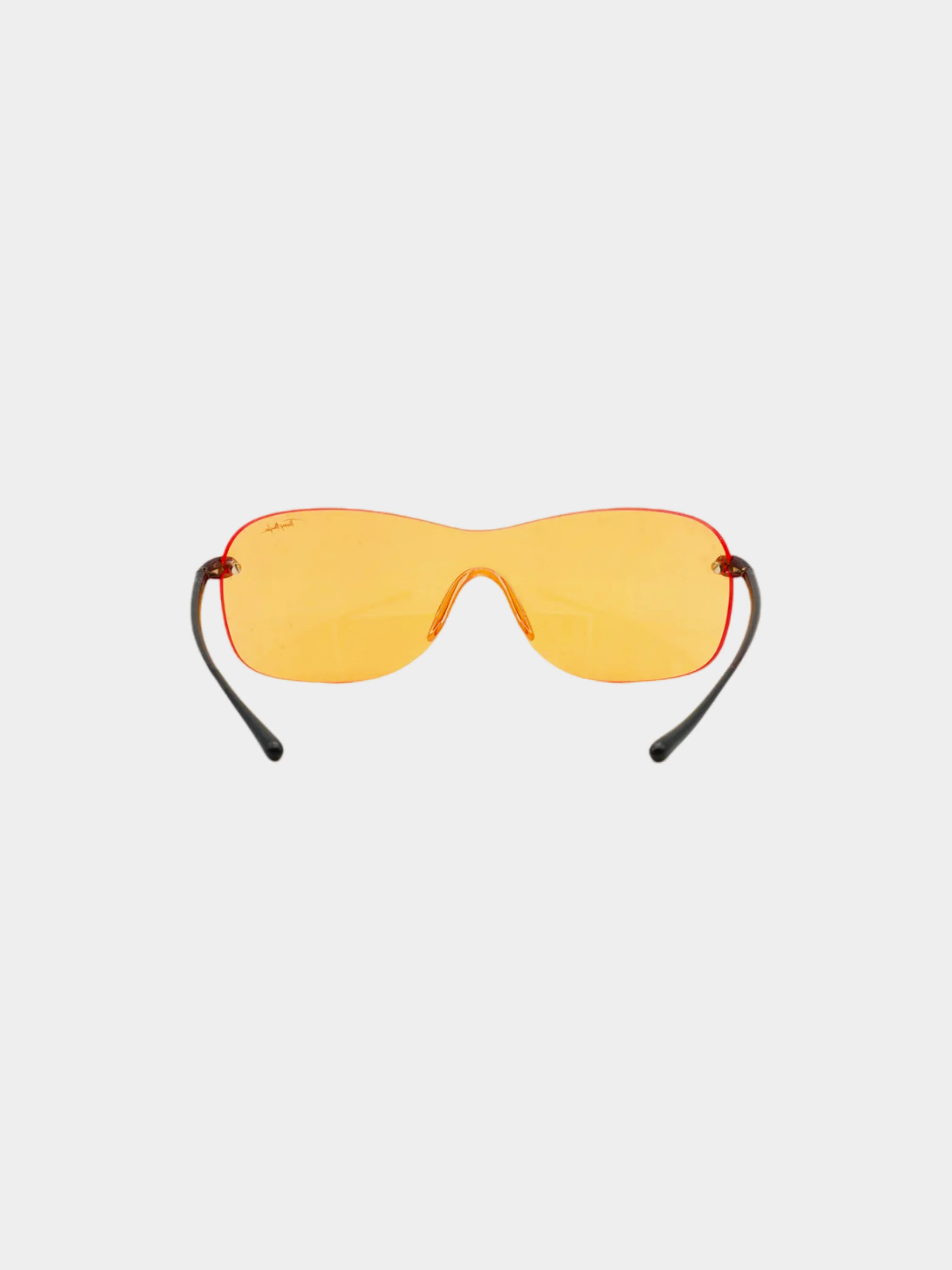 Thierry Mugler FW 2001 Runway Orange Mono Lens Sunglasses - Image 3