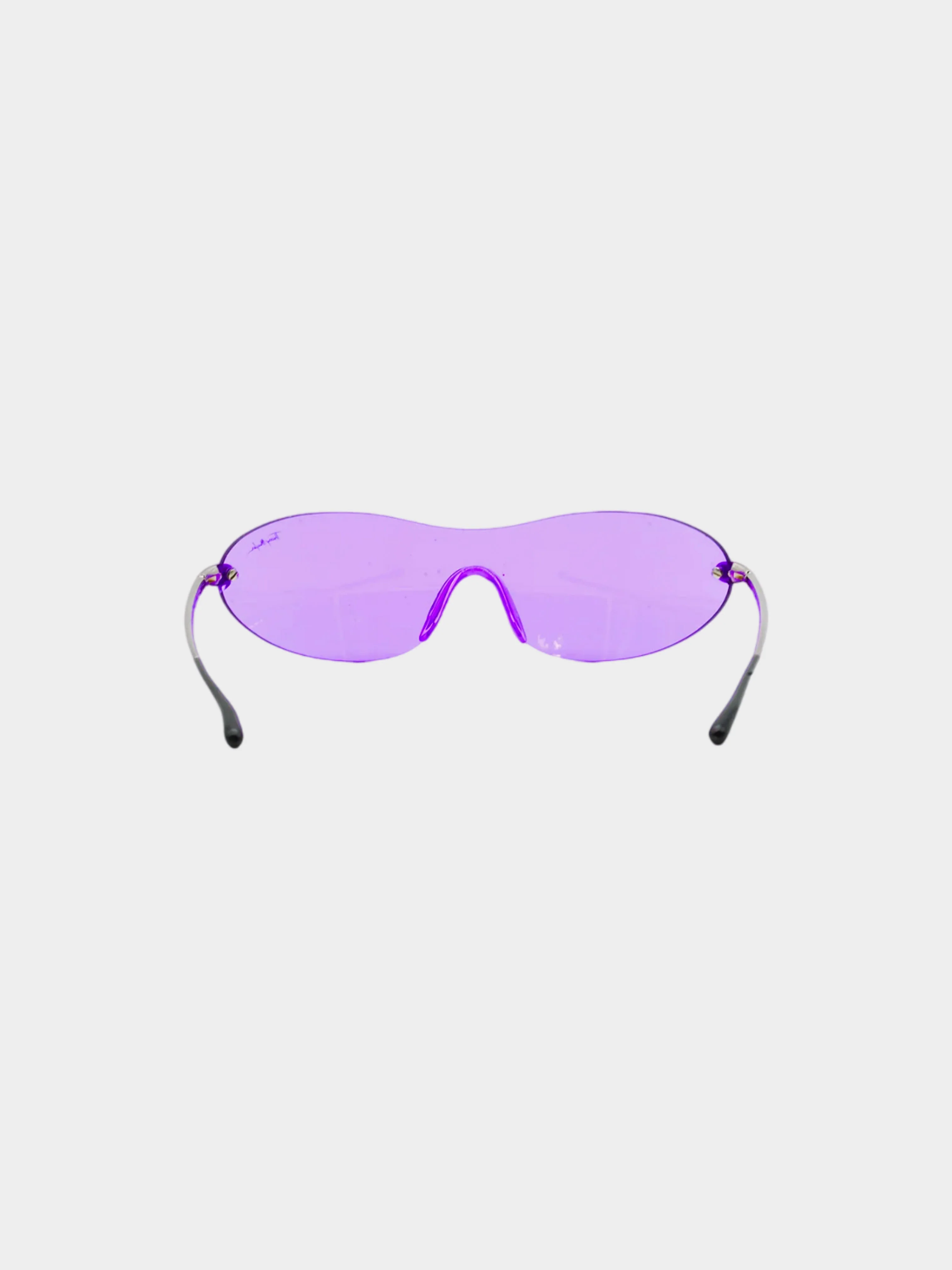 Thierry Mugler FW 2001 Purple Mono Lens Sunglasses - Image 3