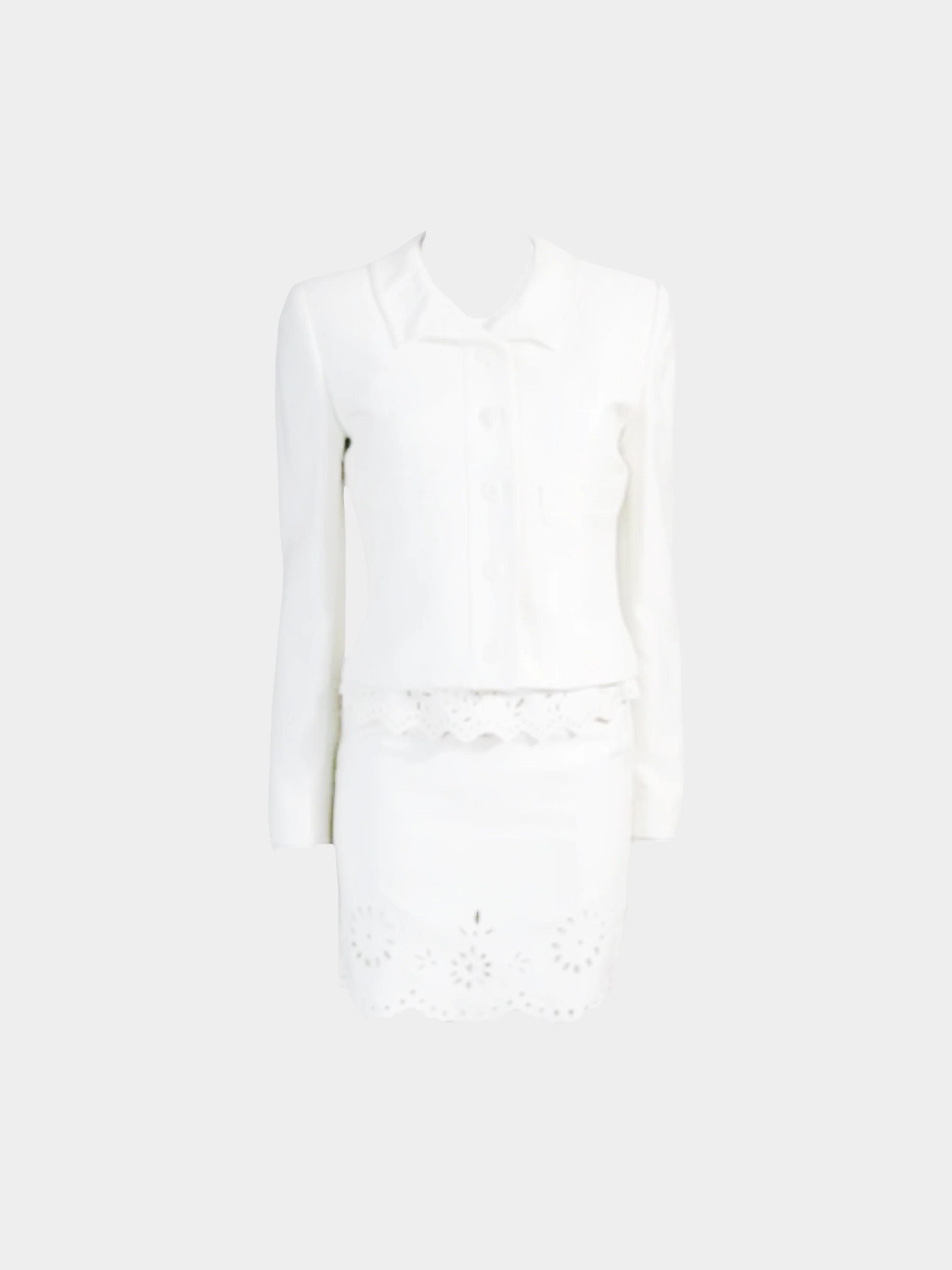 Valentino 2000s White Bridal Three Piece Set - Image 2