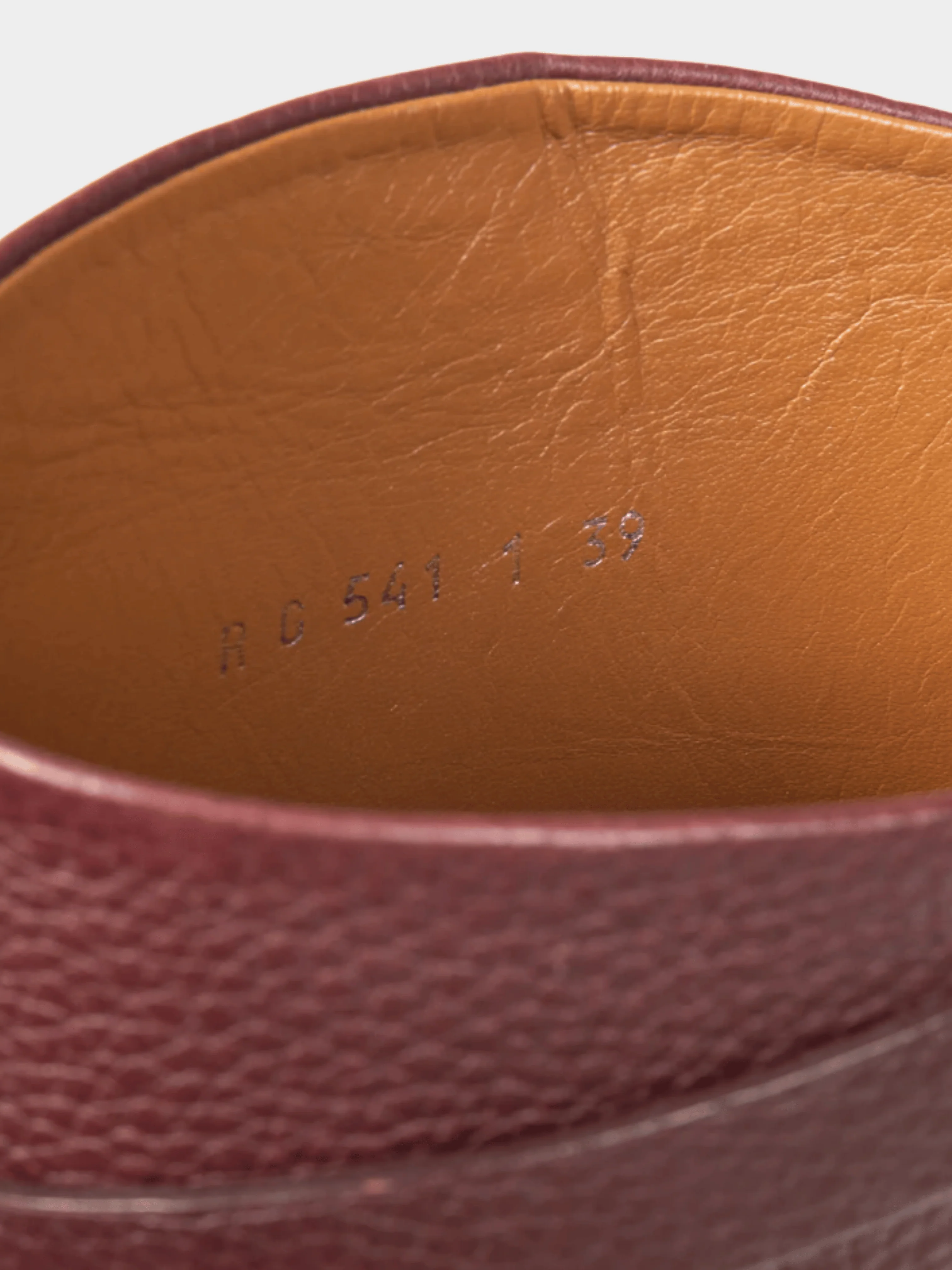 Valentino Garavani 2010s Burgundy Pebbled-Leather Rockstud-Buckle Riding Boots - Image 6