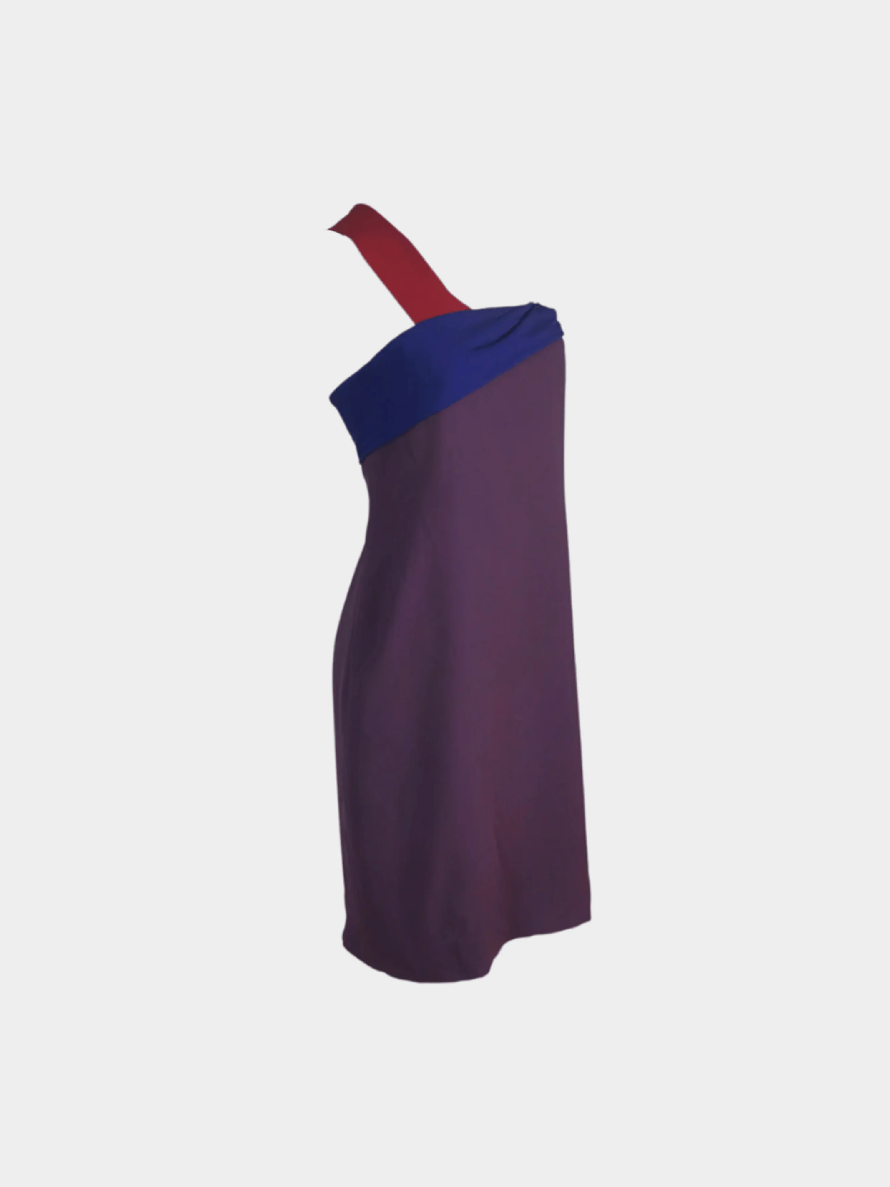 Versace FW 1997 Purple Colour-Block Dress - Image 3