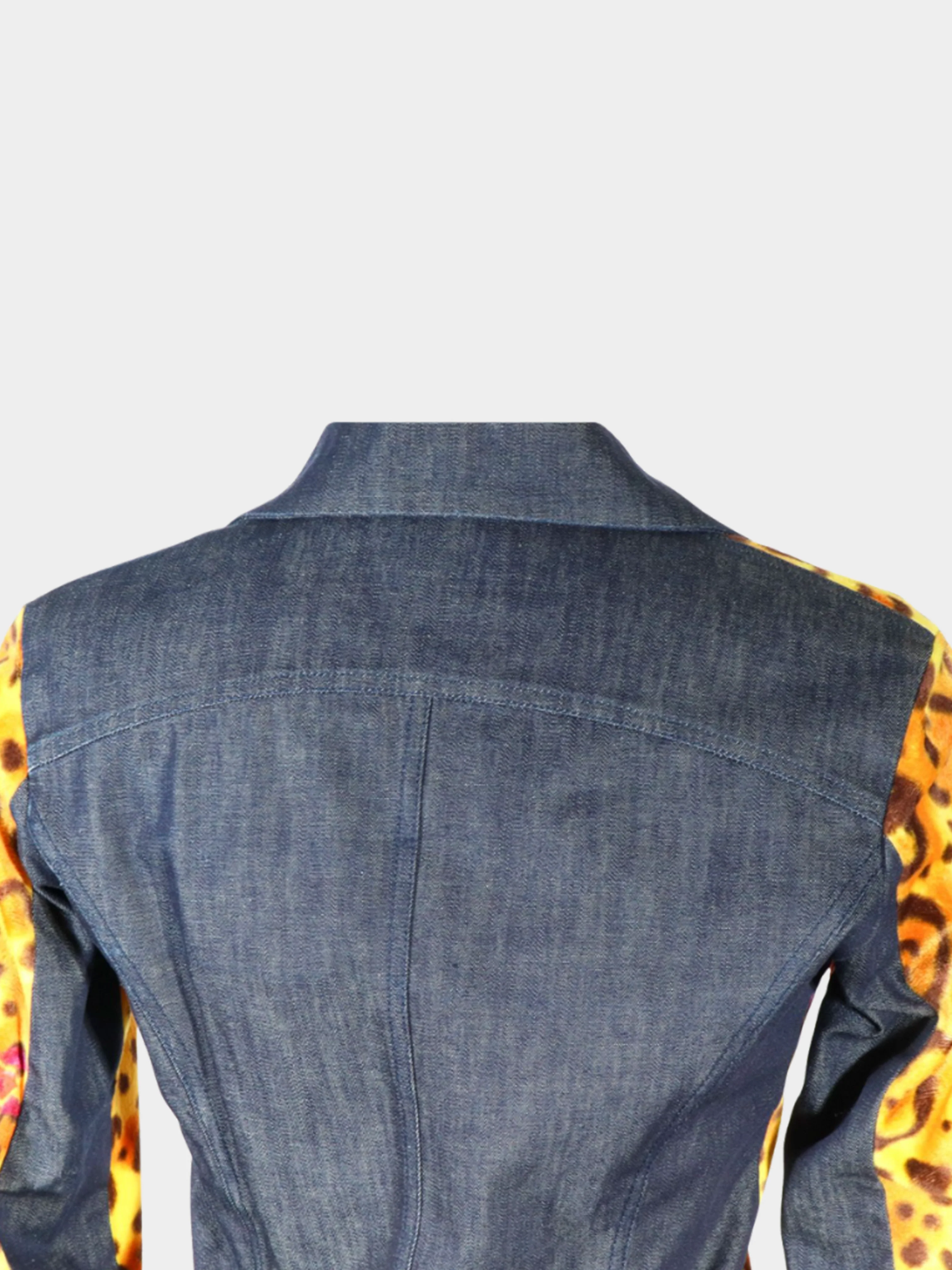 Versace Jeans Couture 2000s Leopard and Floral Print Blazer and Skirt Set - Image 5