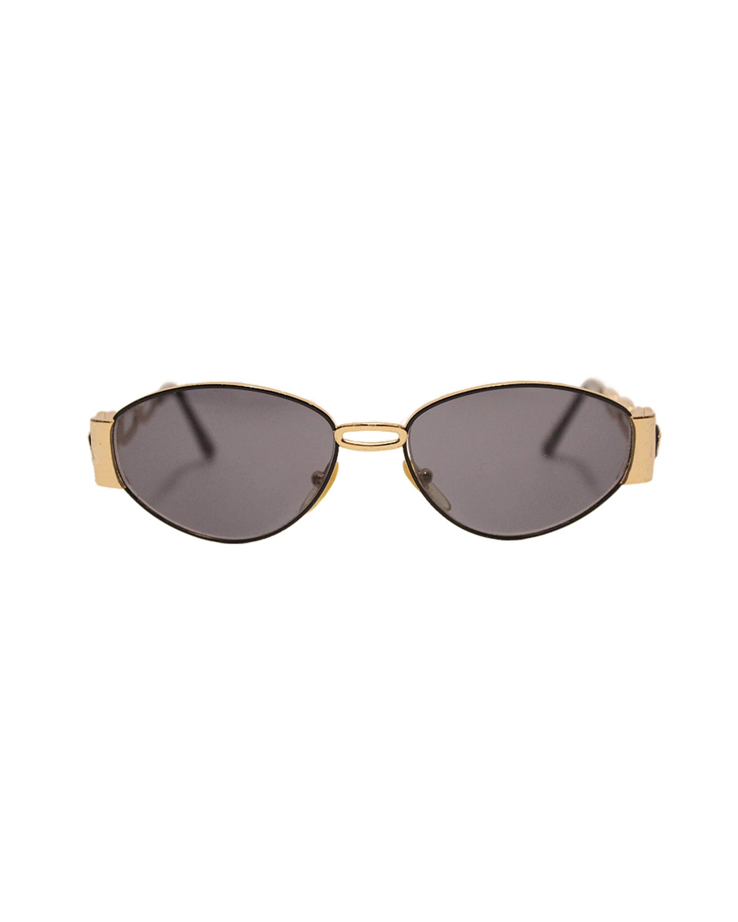 Versace 2000s Rare Gold Coin Spiral Sunglasses - Image 2