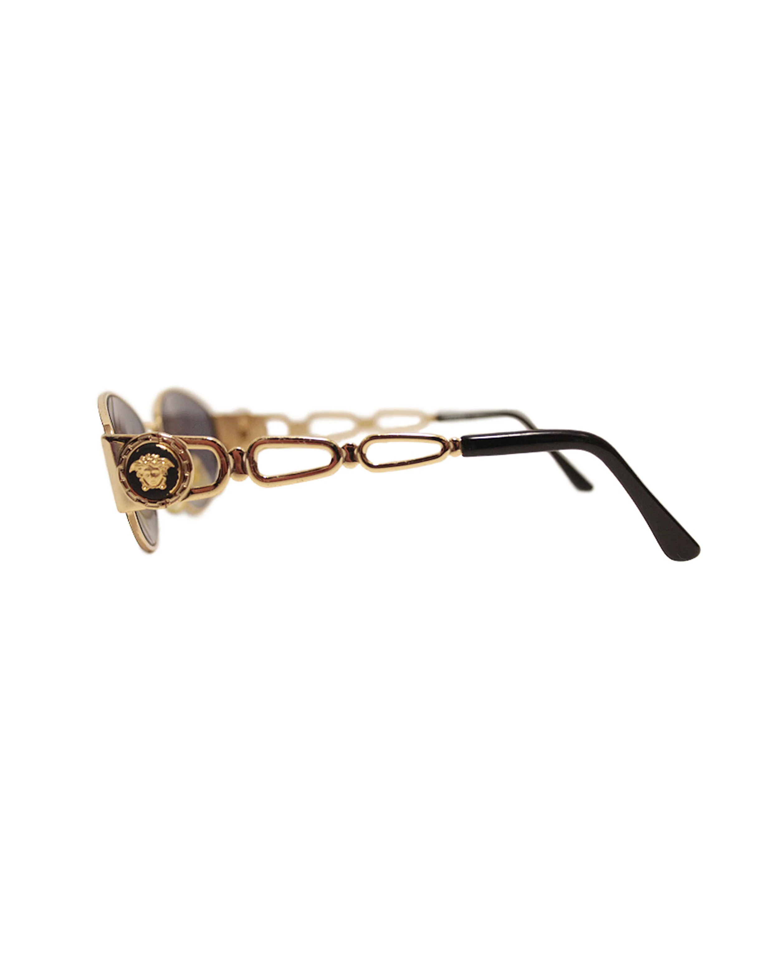 Versace 2000s Rare Gold Coin Spiral Sunglasses - Image 3