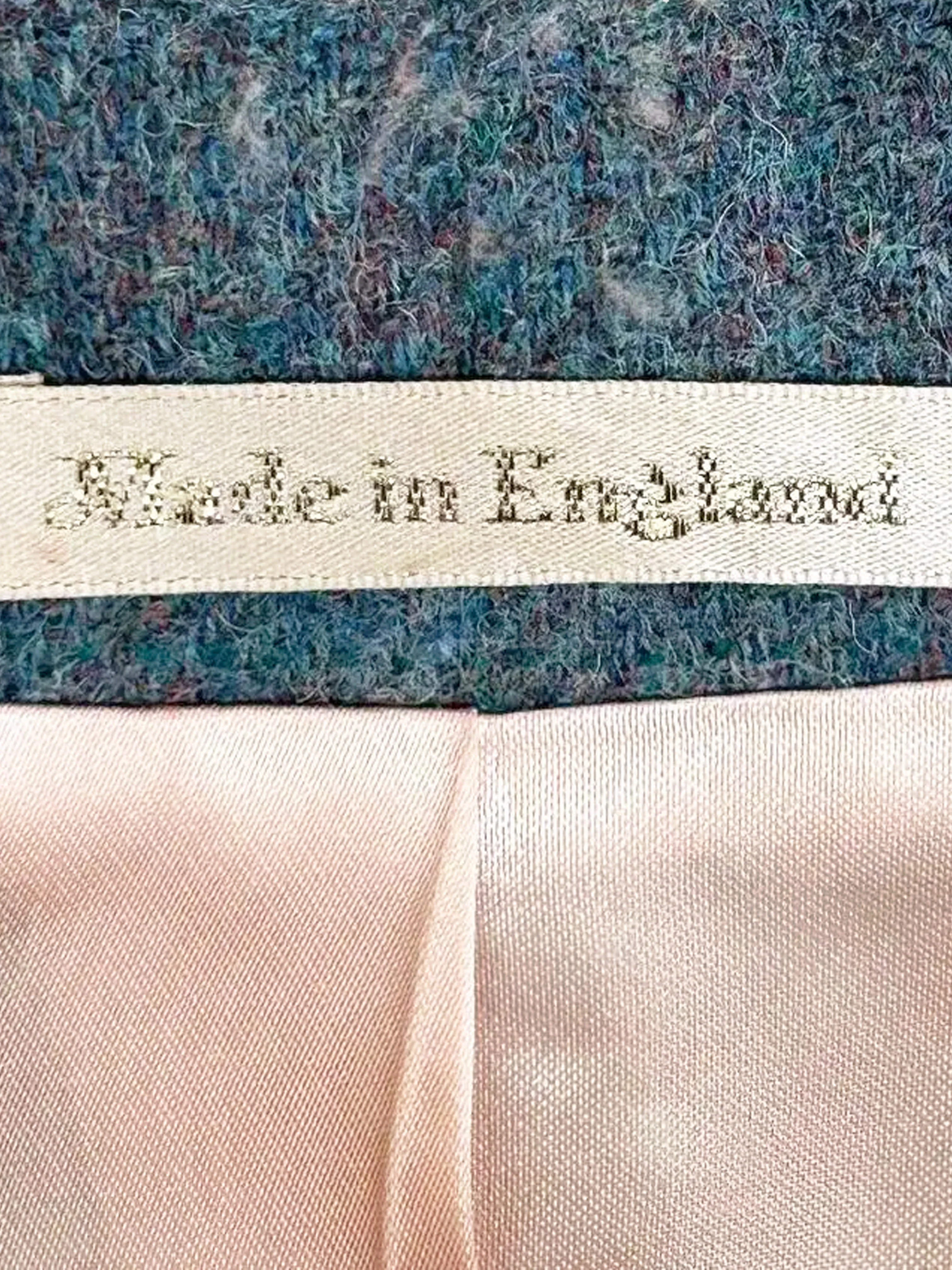 Vivienne Westwood 1990s Blue Wool Tweed Jacket and Skirt Set - Image 5