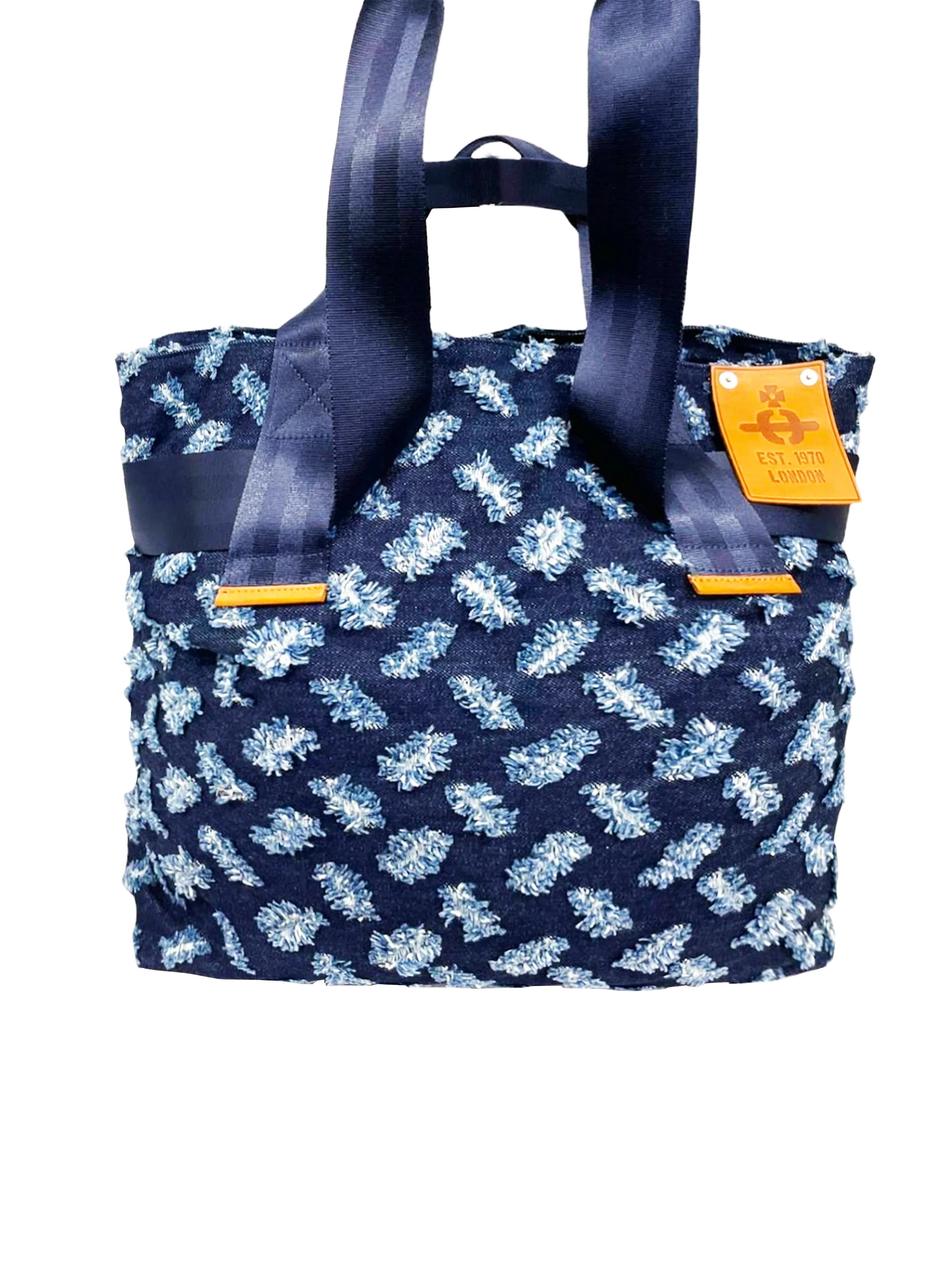 Vivienne Westwood 2000s Denim Cut and Slash Tote Bag - Image 2