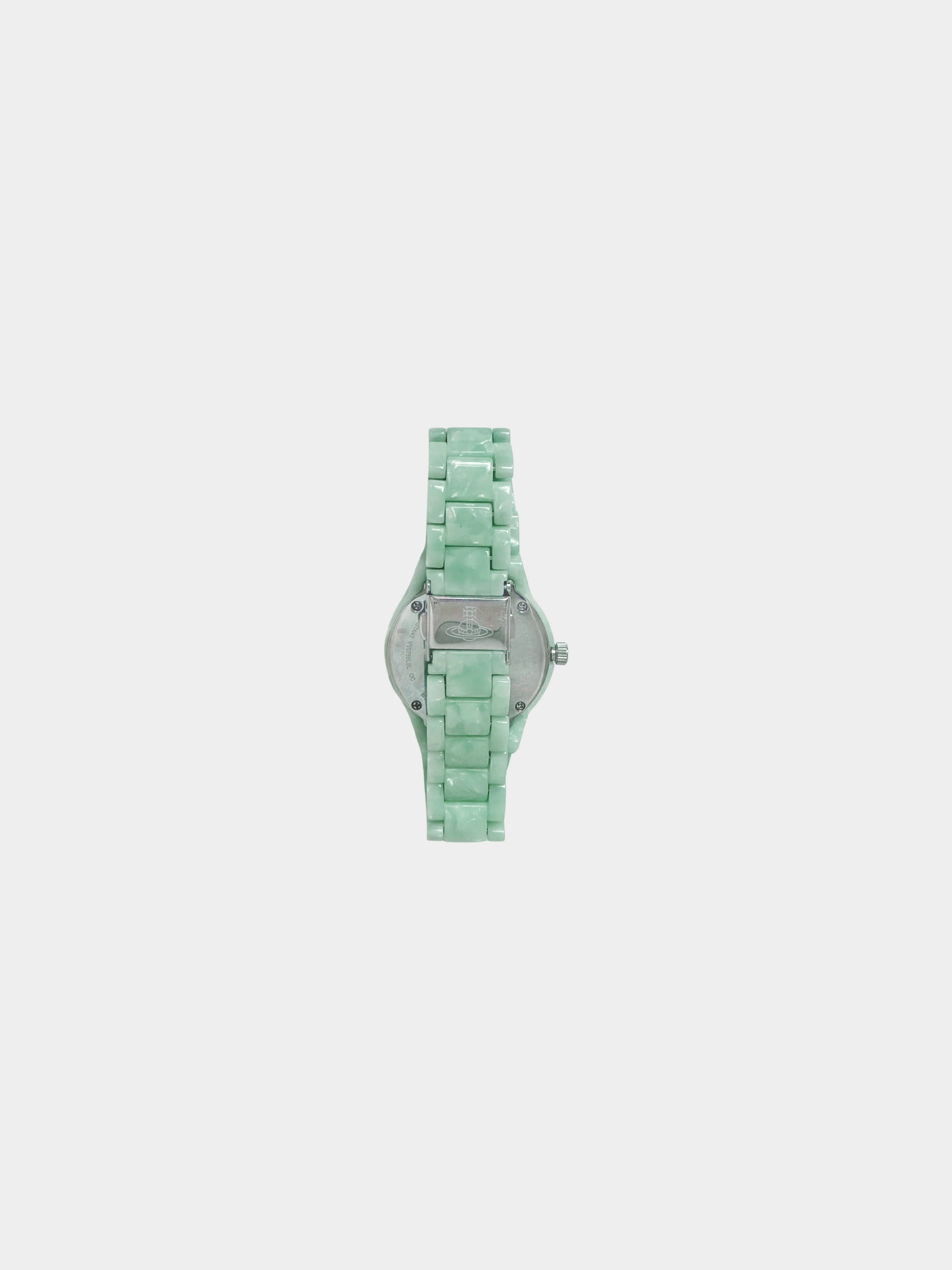 Vivienne Westwood 2000s Jade Green Orb Watch - Image 2