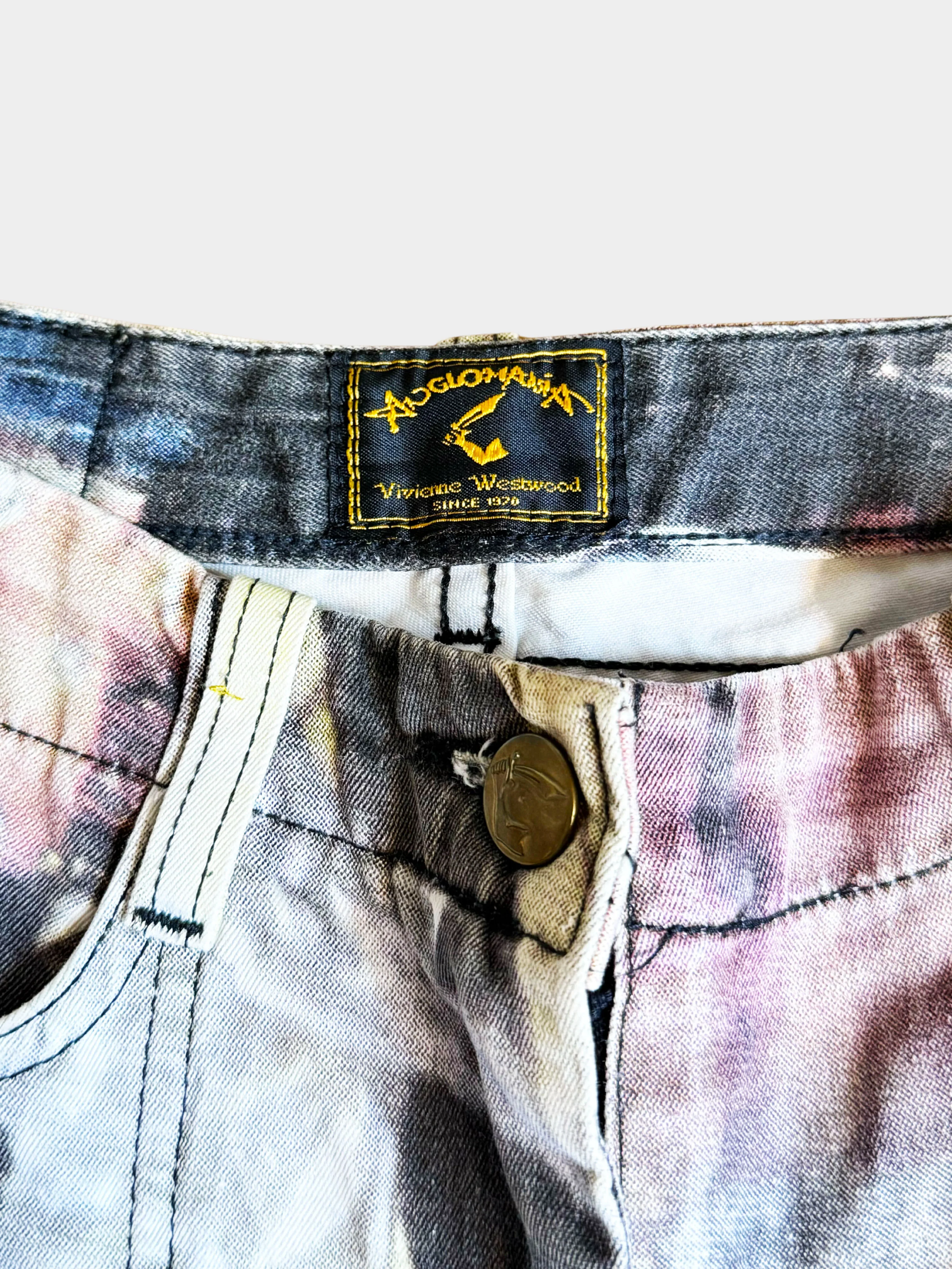 Vivienne Westwood Anglomania 1998 Historical Graphic Print Straight Leg Jeans - Image 4