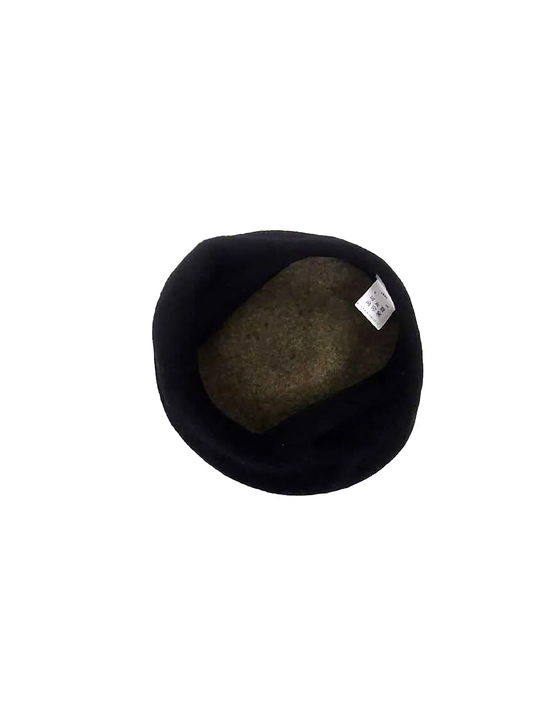 Vivienne Westwood 2000s Beige Orb Black Beret - Image 3