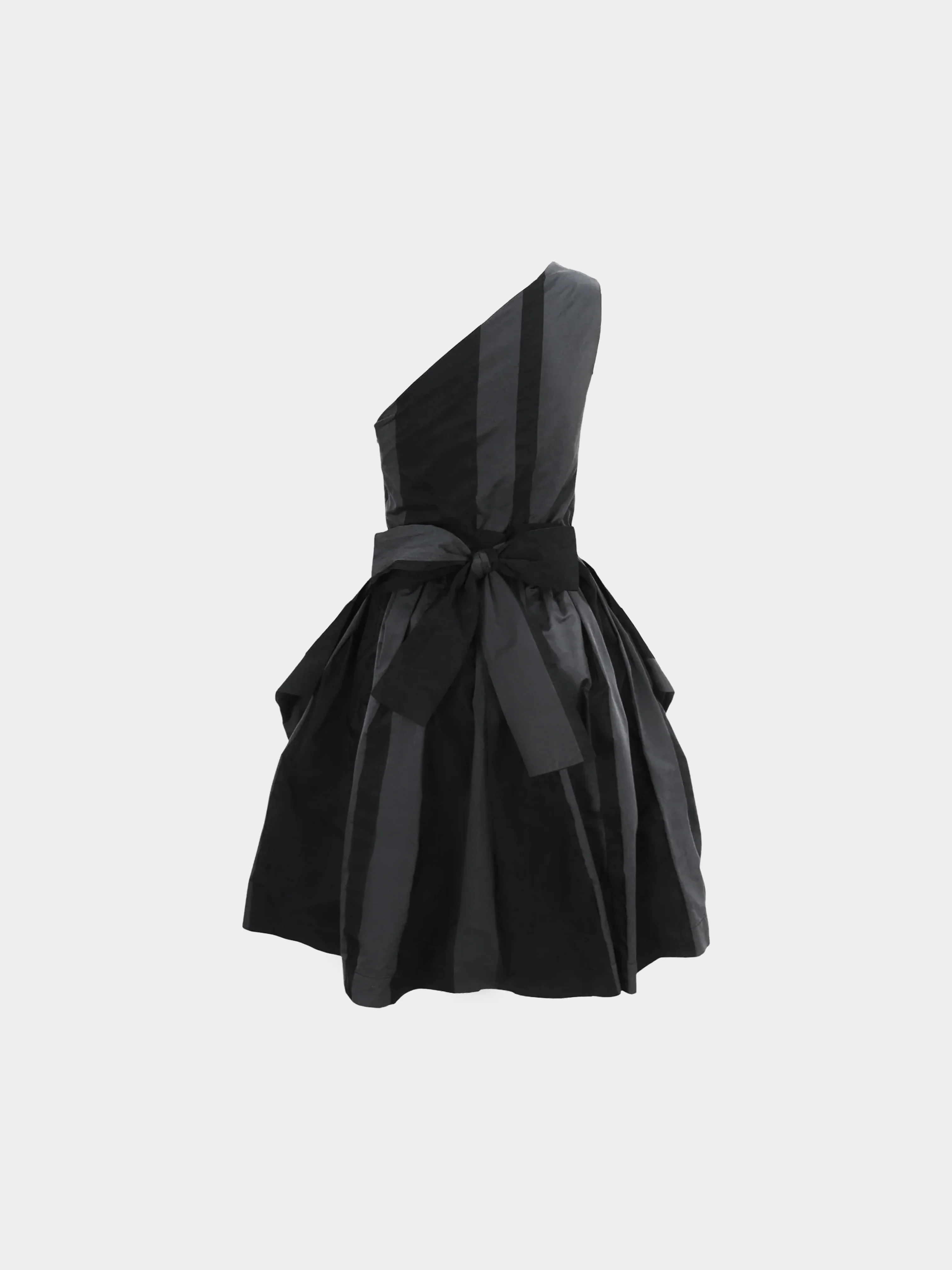 Vivienne Westwood Early 2000s Anglomania Grey and Black Asymmetrical One-shoulder Dress - Image 2
