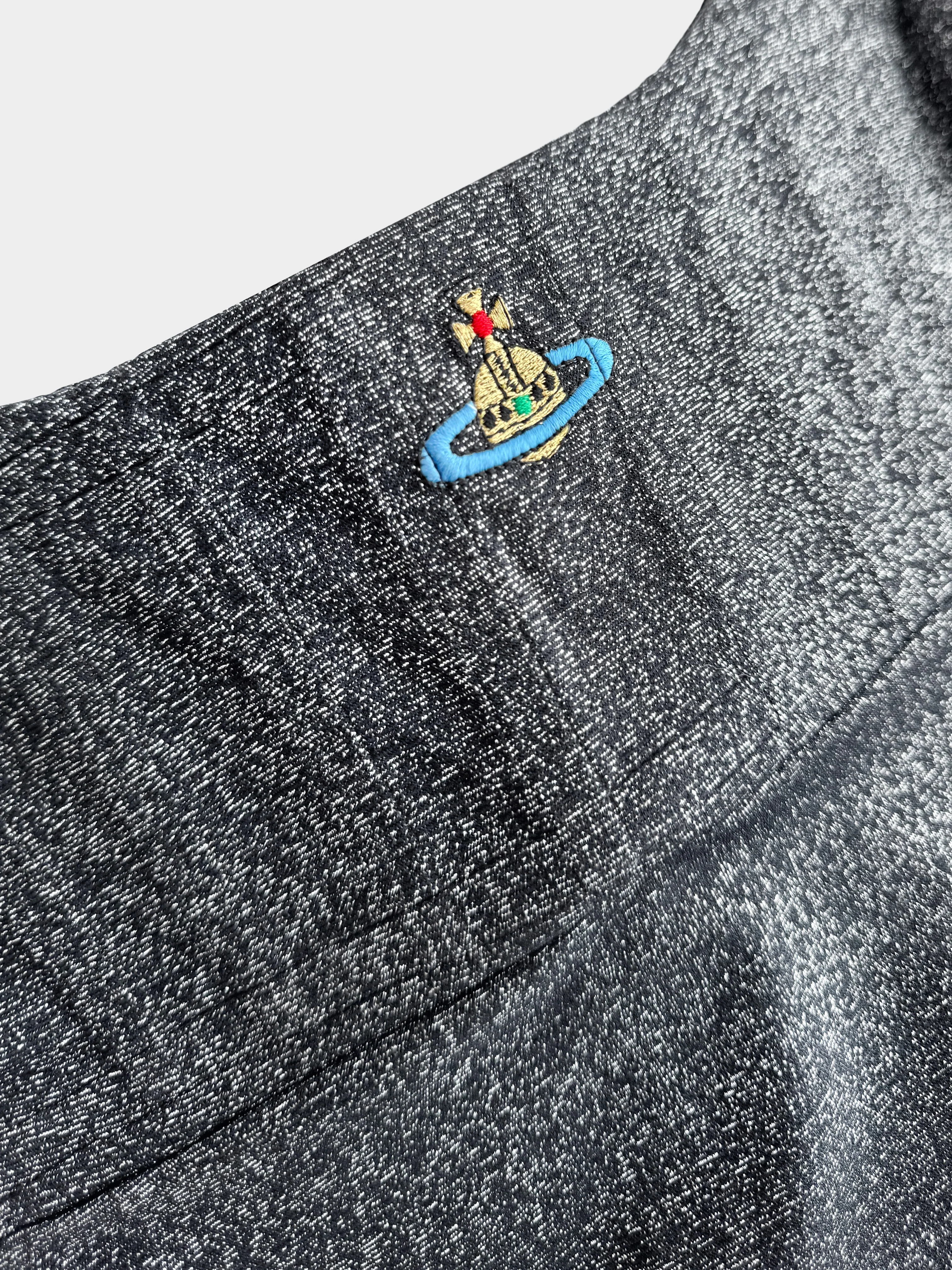 Vivienne Westwood Fall 1995 Rare Grey Glitter Bodycon Dress - Image 3