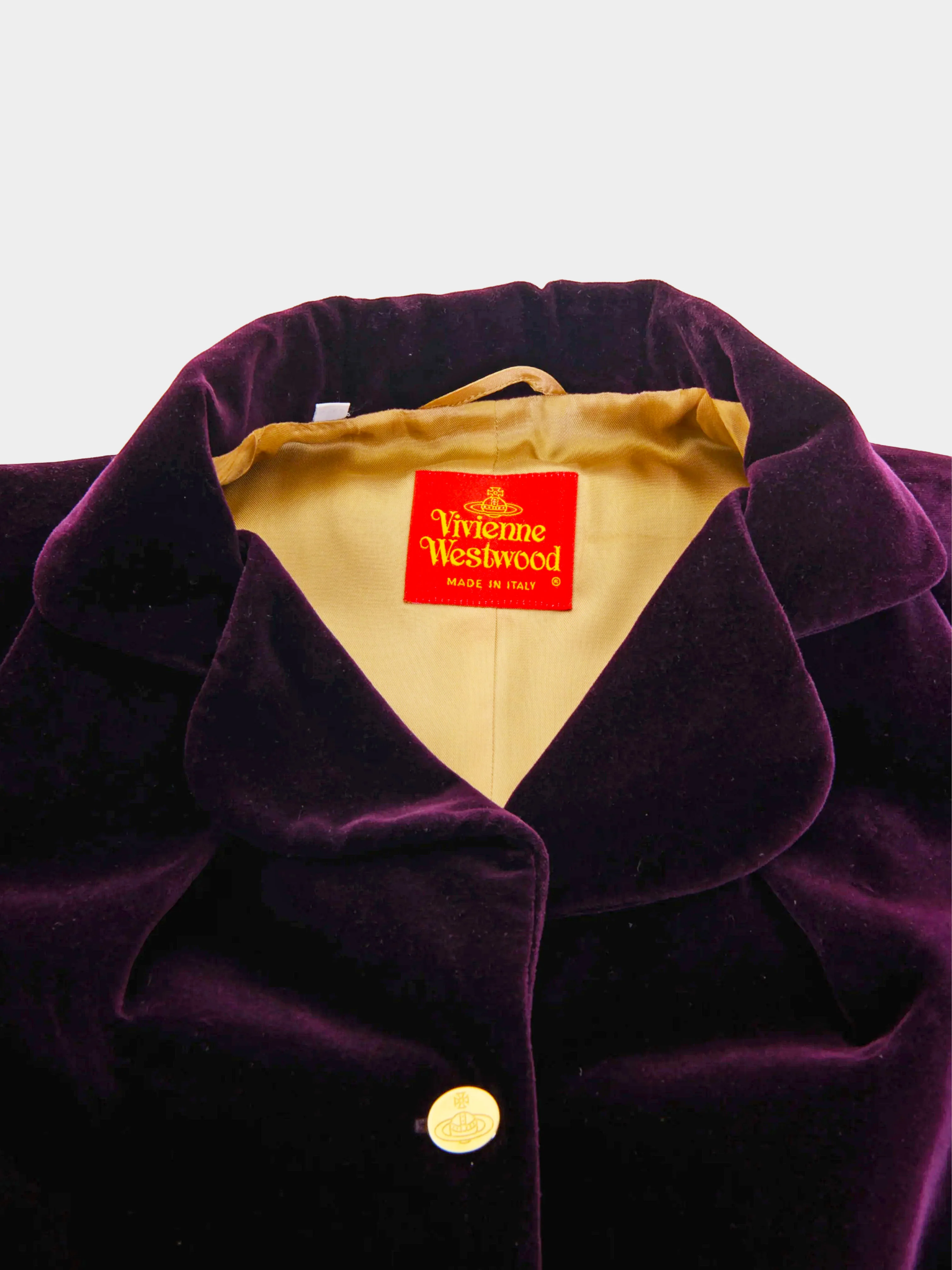Vivienne Westwood FW 1992 Dark Purple Velvet ‘Bettina’ Peplum Jacket - Image 6