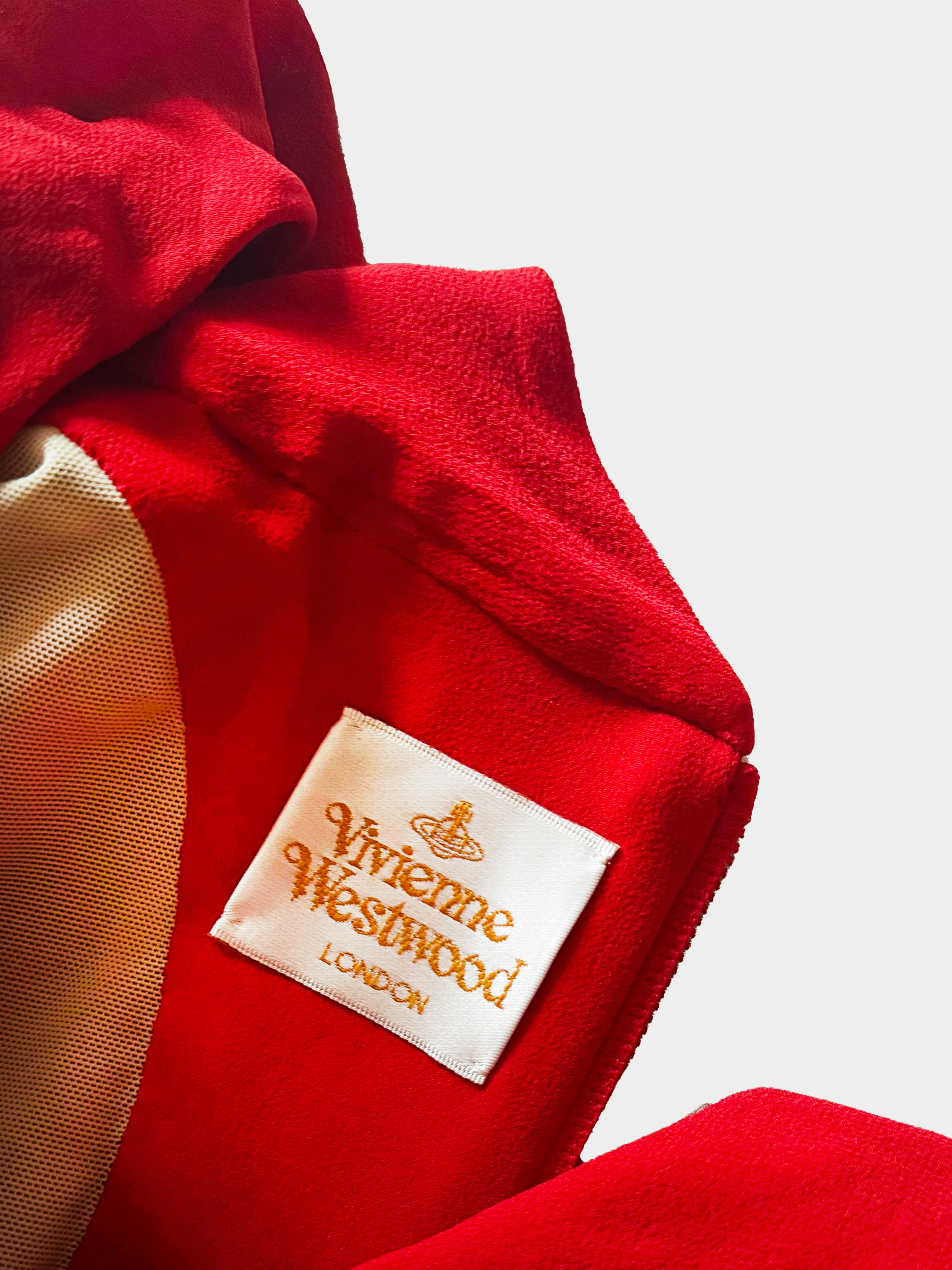 Vivienne Westwood Gold Label 2010s Red Silk Cocotte Dress - Image 2