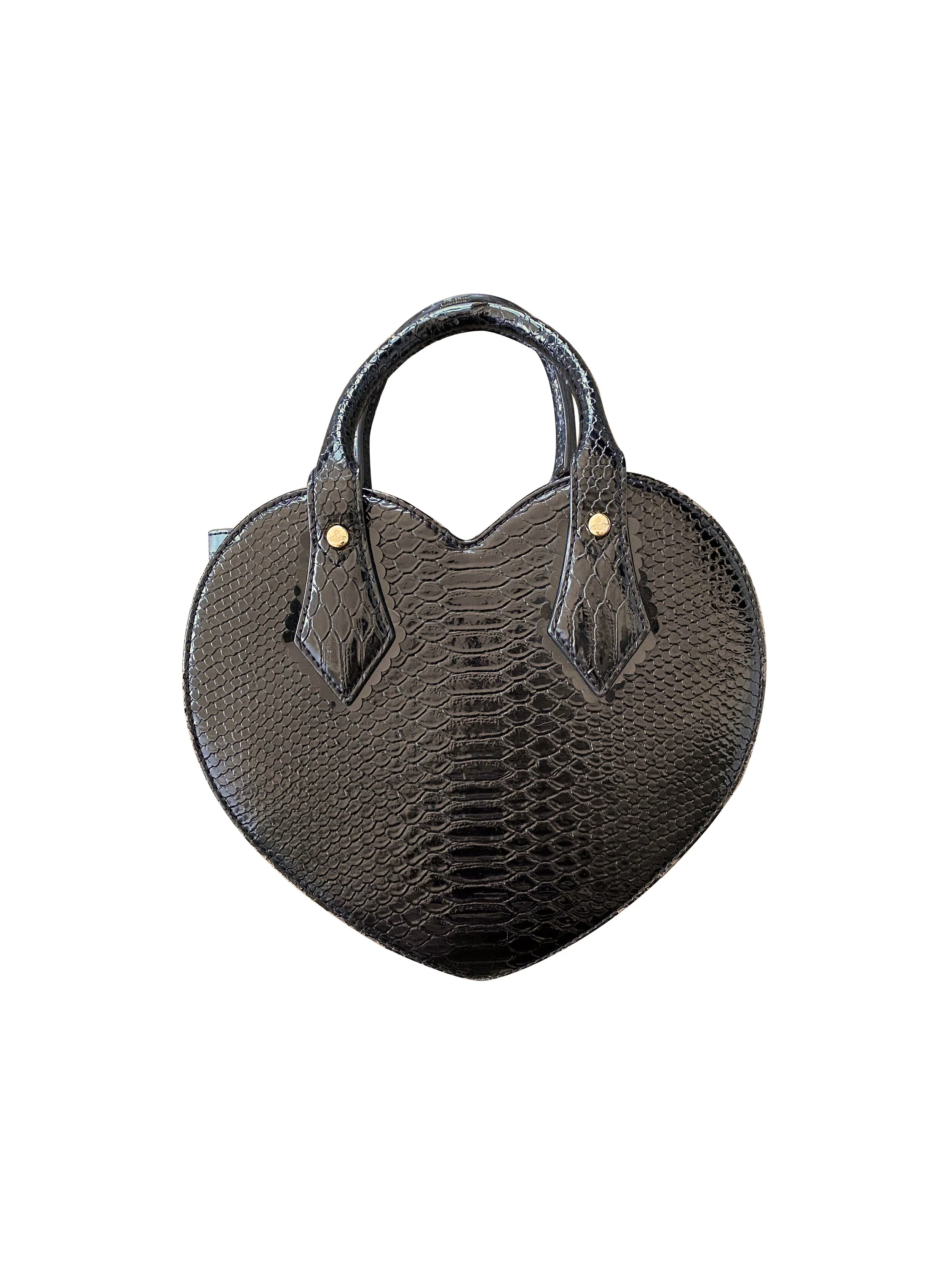 Vivienne Westwood 2000s Python Heart Leather Bag - Image 2