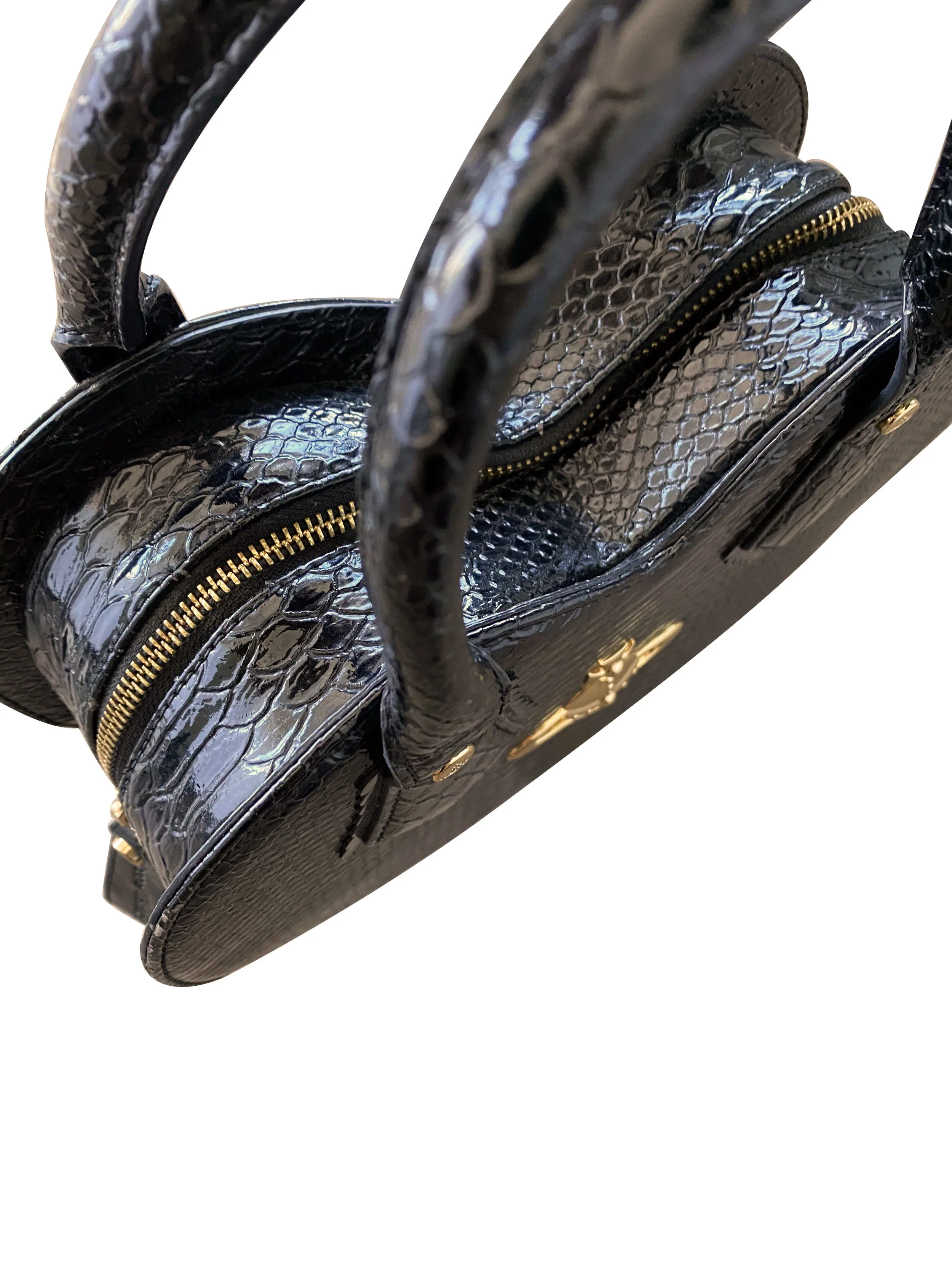 Vivienne Westwood 2000s Python Heart Leather Bag - Image 3
