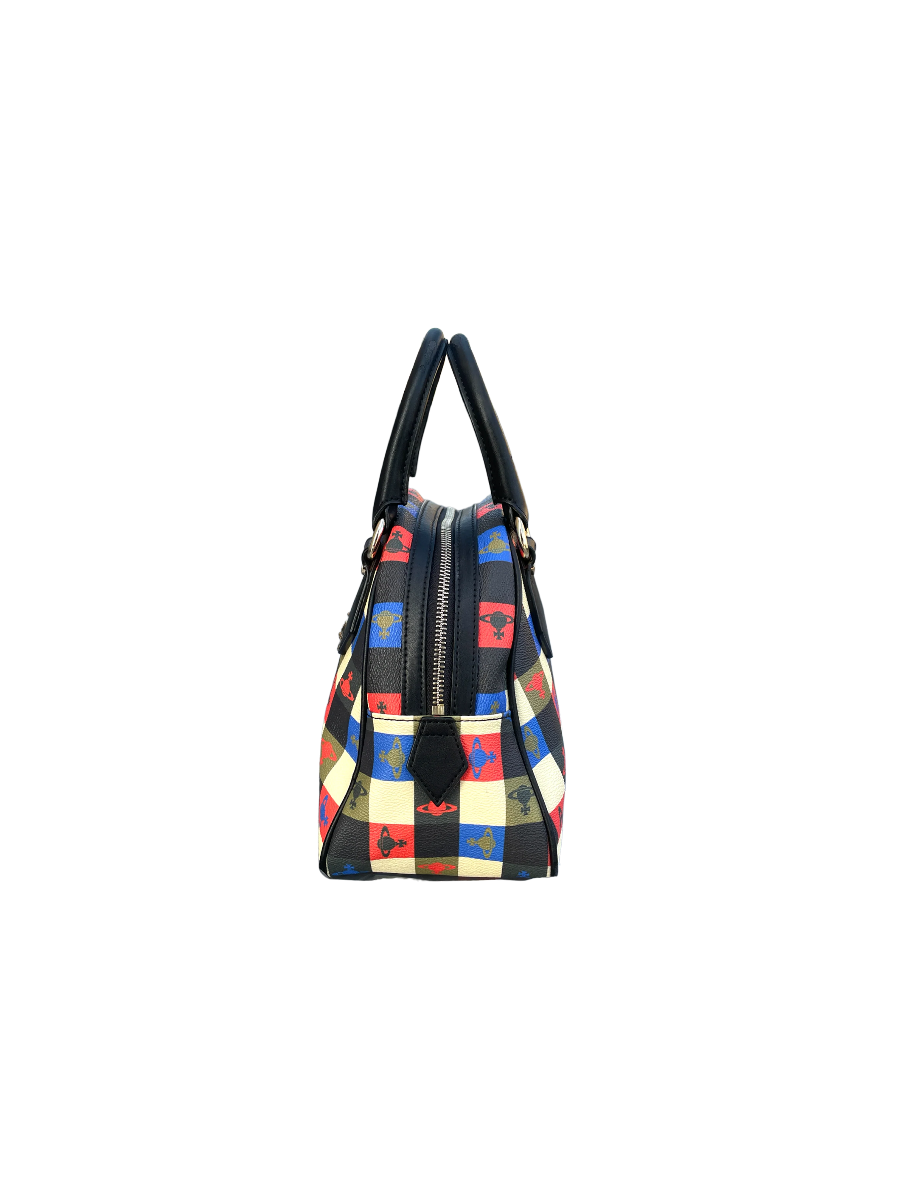 Vivienne Westwood 2000s Plaid Orb Bag - Image 3
