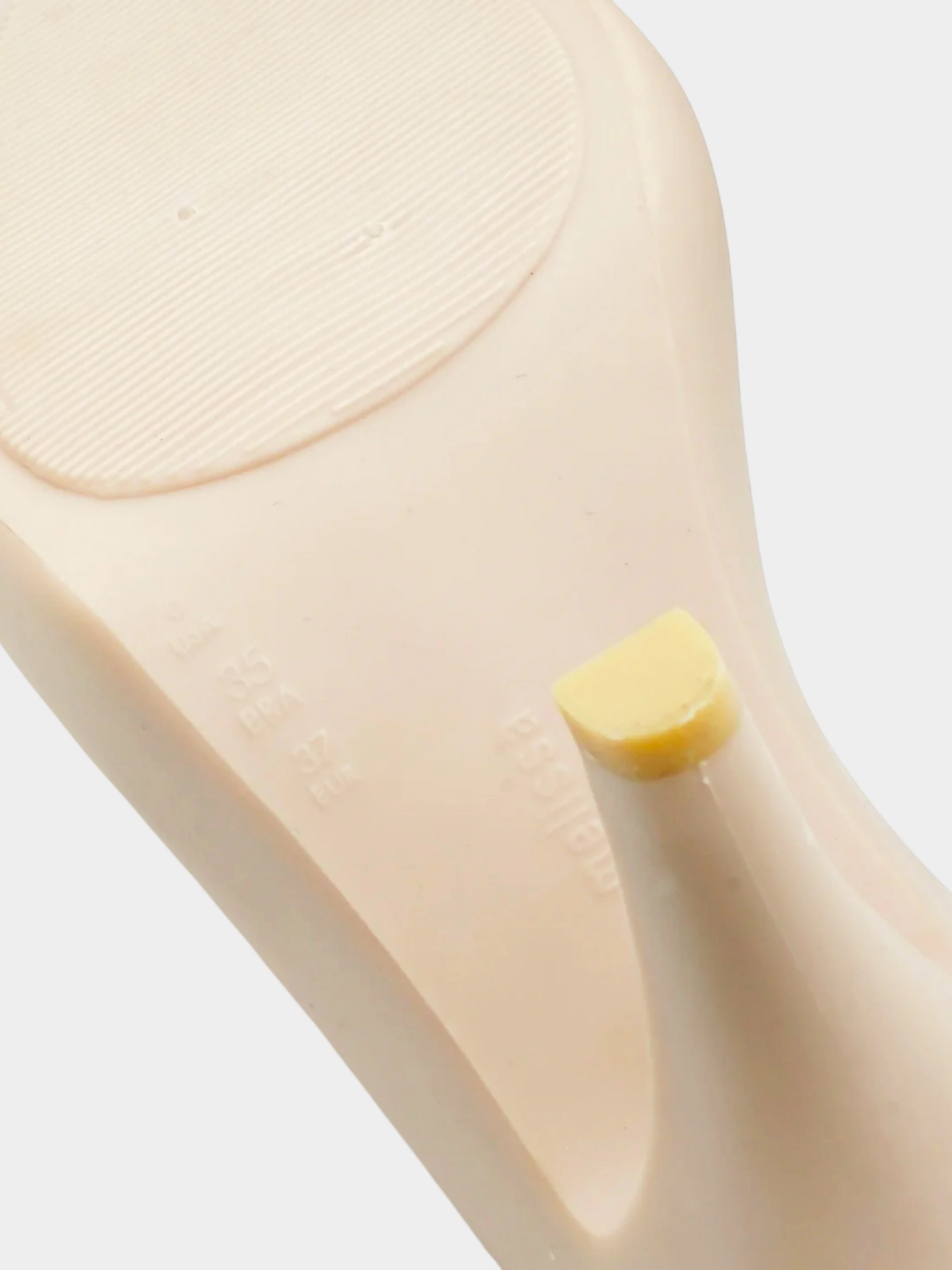 Vivienne Westwood x Melissa Early 2010s Anglomania Beige Silicone Peep-toe Sling-back Heels - Image 5