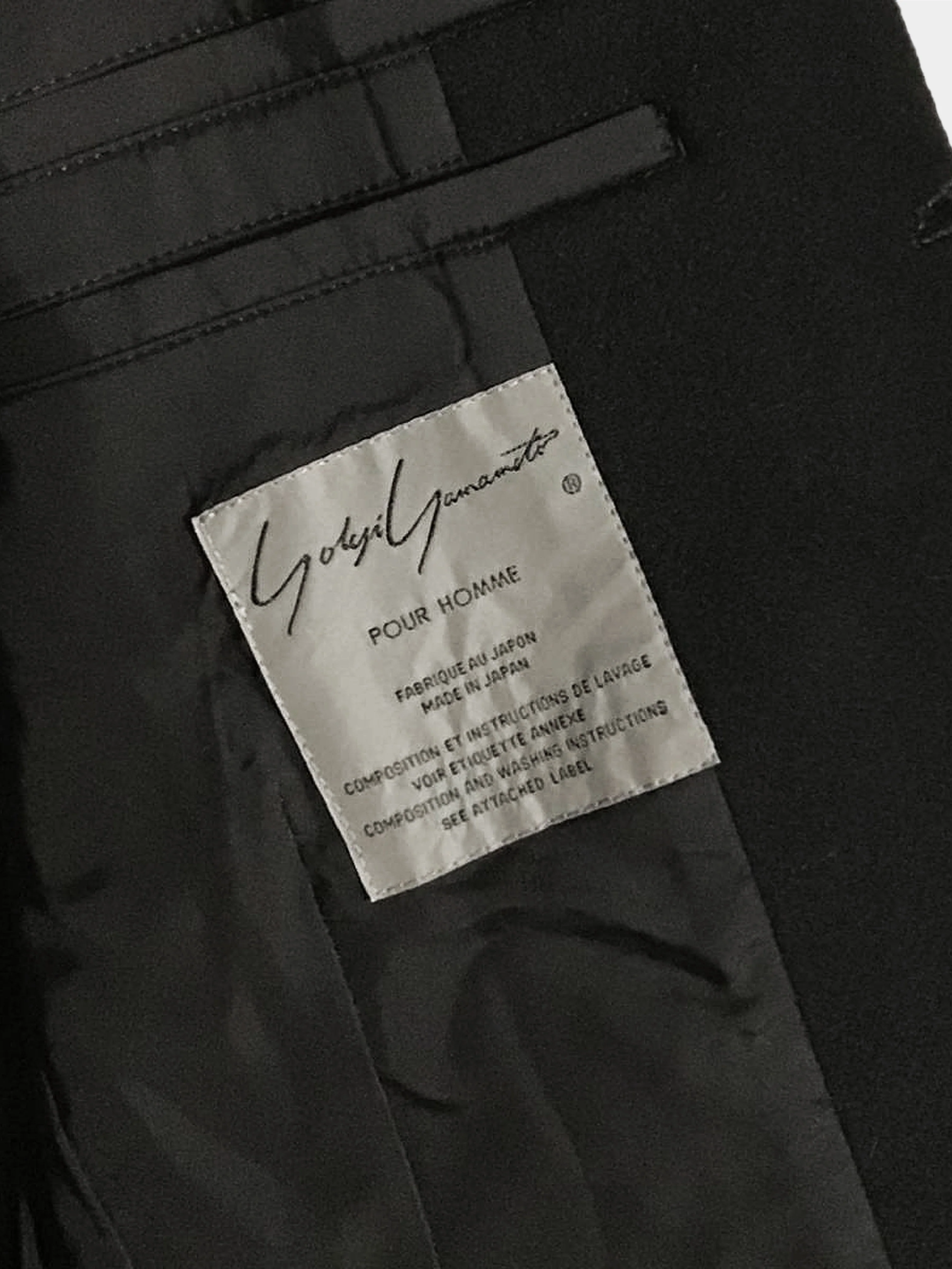 Yohji Yamamoto FW 2017 Black Replica 1987-1988 AW Number Jacket - Image 4