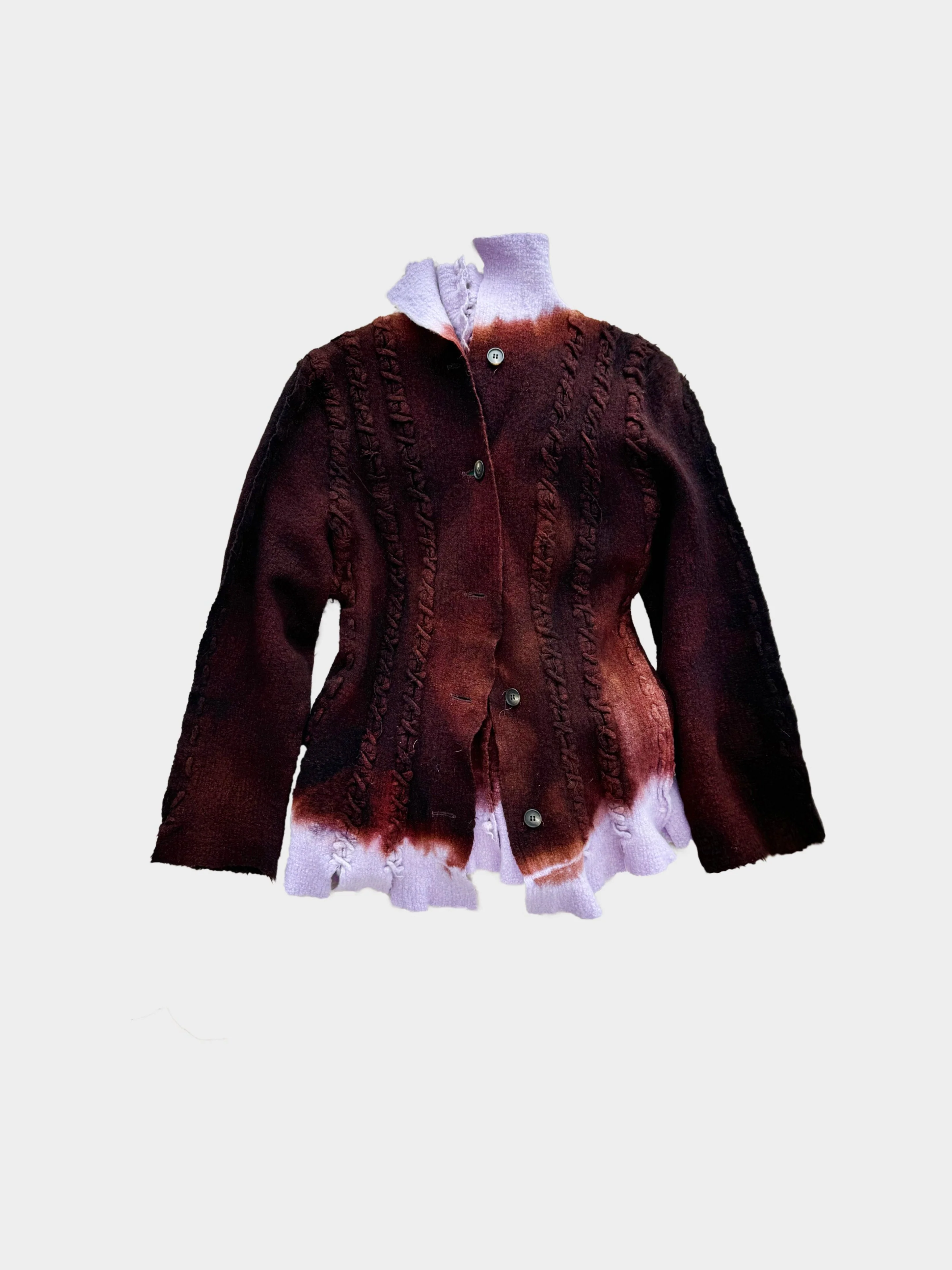 Yoshiki Hishinuma 1990s Rare Gradient Dyed Wool Shirt