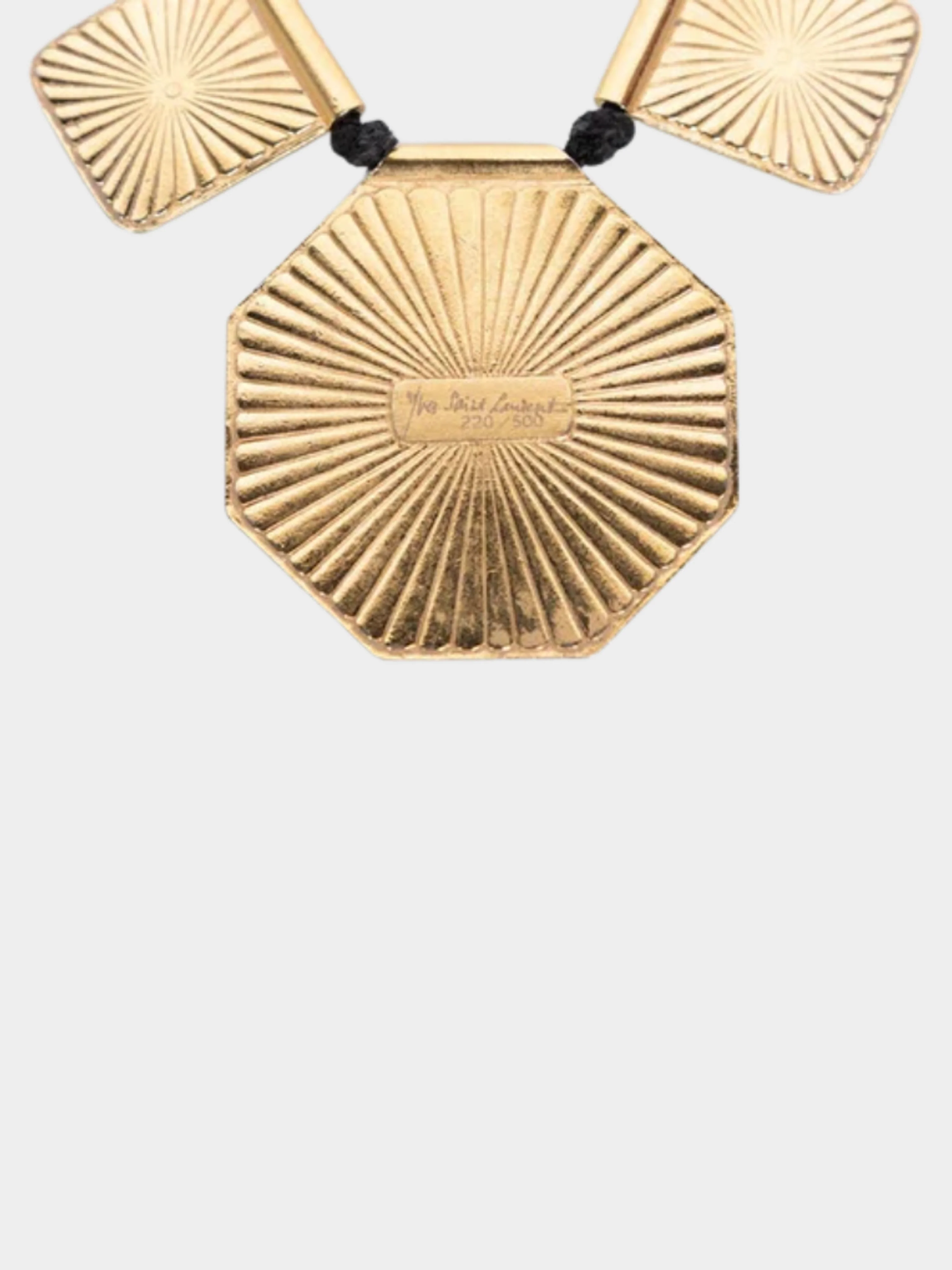 Yves Saint Laurent 1970s Colorful Enamel Gold Limited Edition Necklace - Image 3