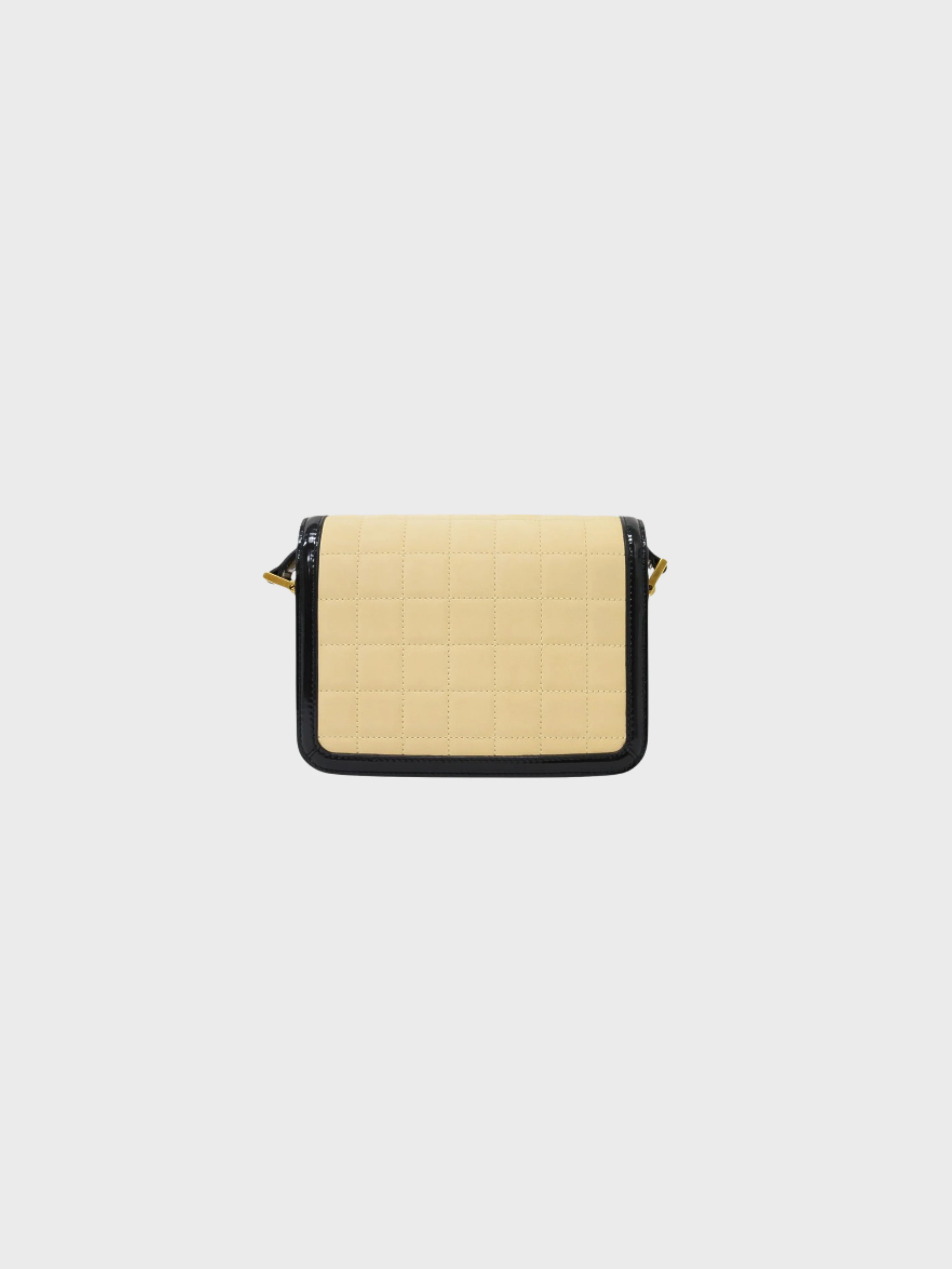 Yves Saint Laurent 2023 Beige Black Nubuck Solferino Small Bag - Image 2