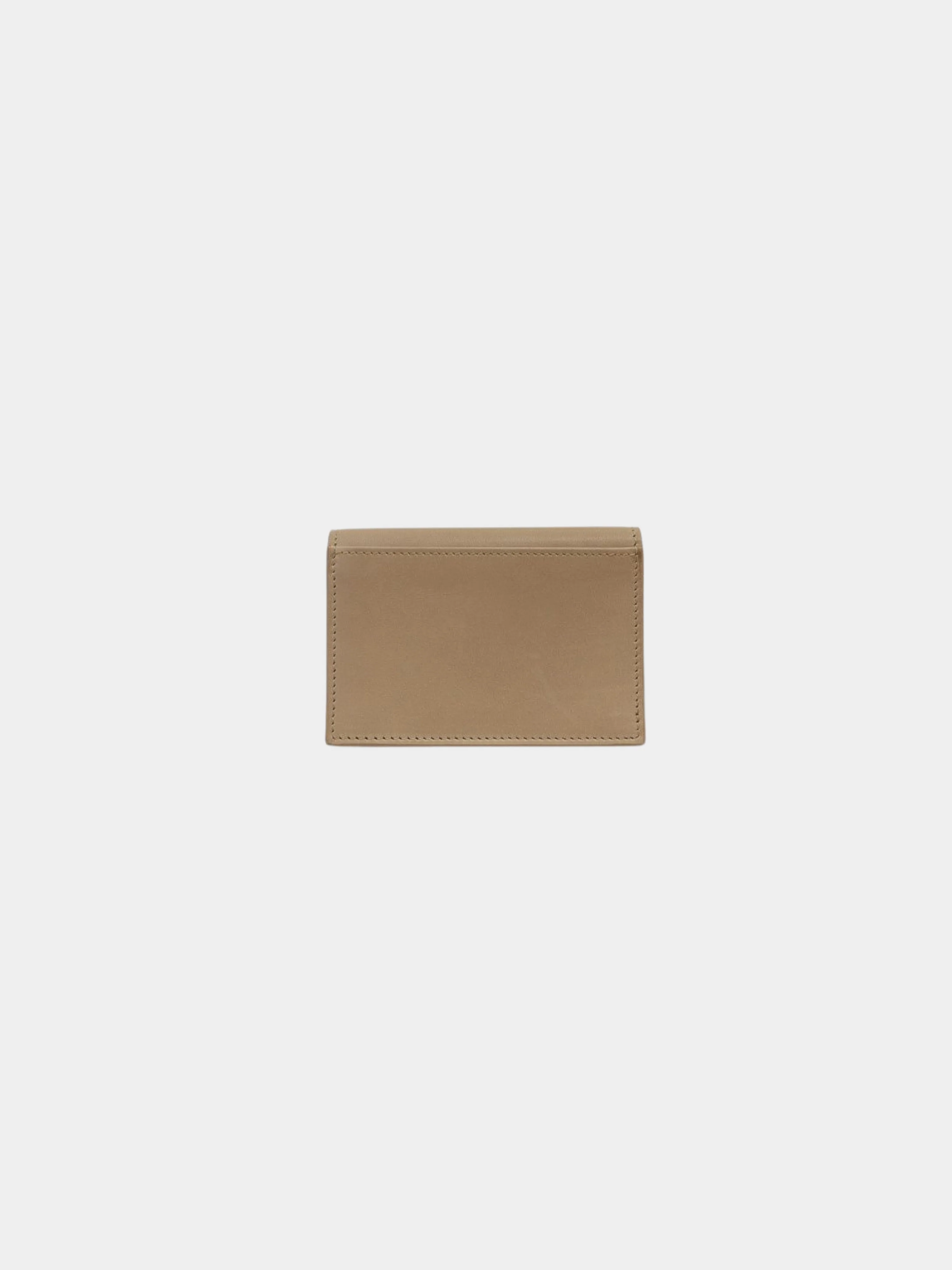 Yves Saint Laurent 2000s Beige Leather Logo Card Case - Image 2