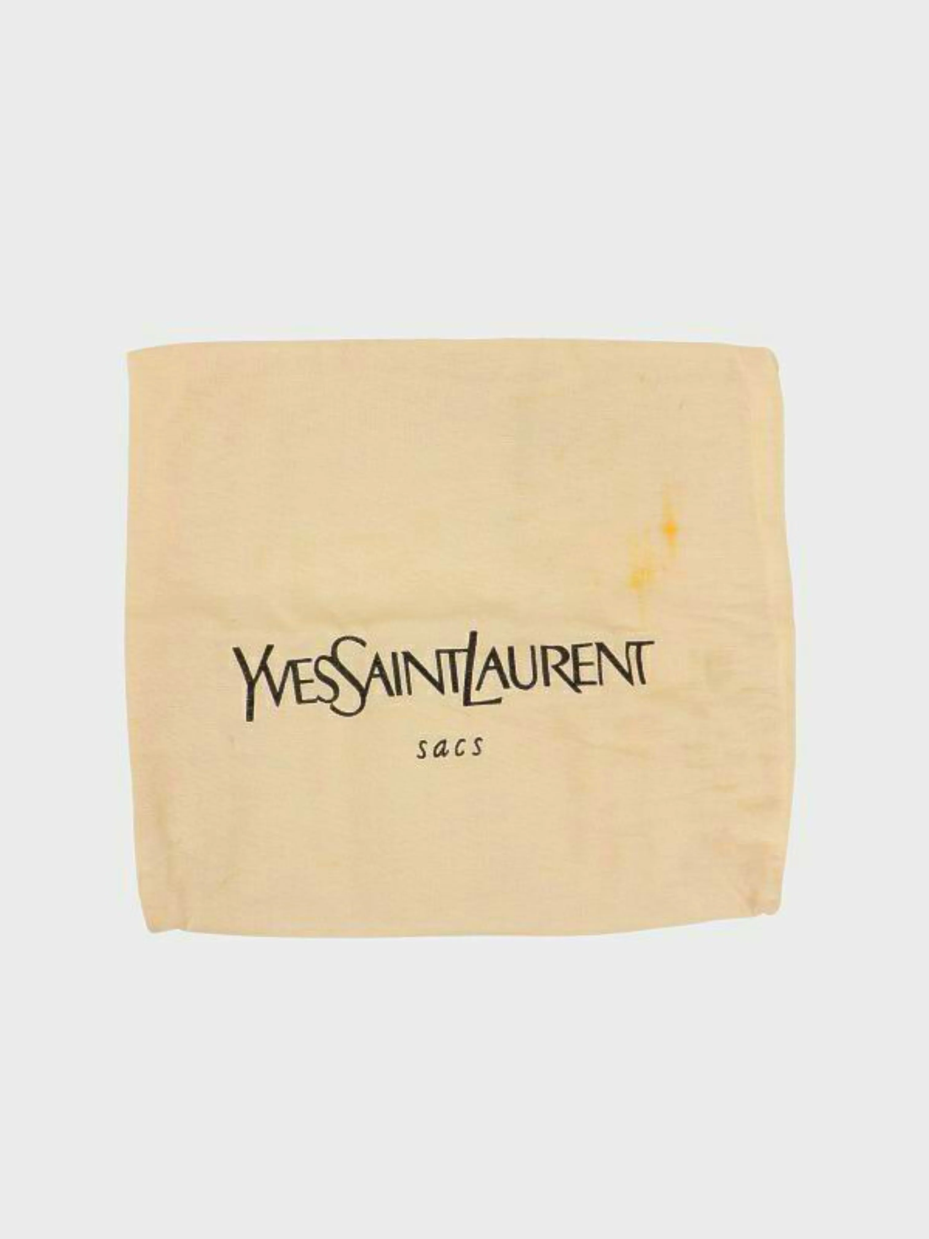 Yves Saint Laurent 2000s Black Logo Hardware Leather 2-Way Bag - Image 10