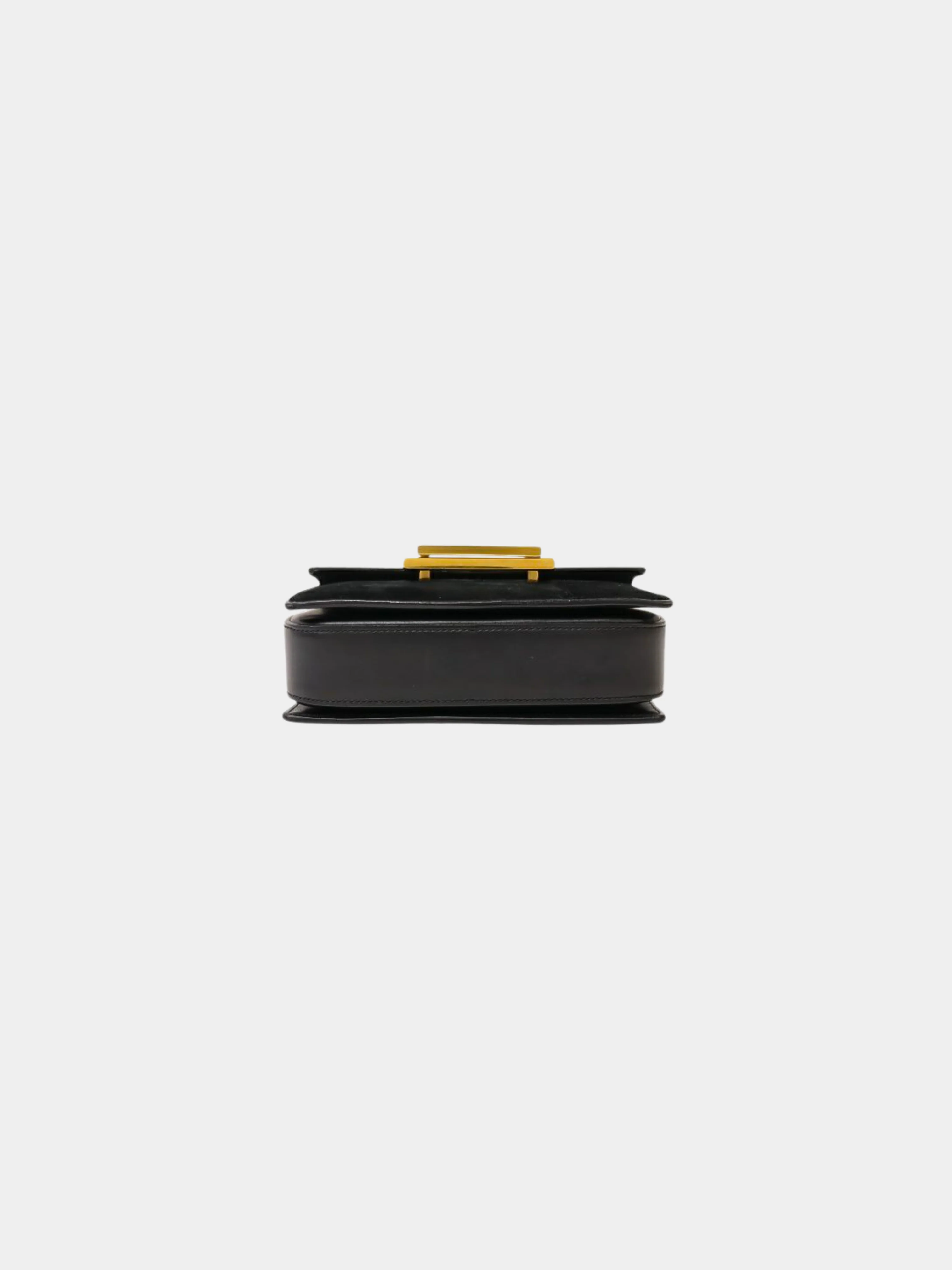 Yves Saint Laurent 2000s Black Loulou Leather Suede Shoulder Bag - Image 4