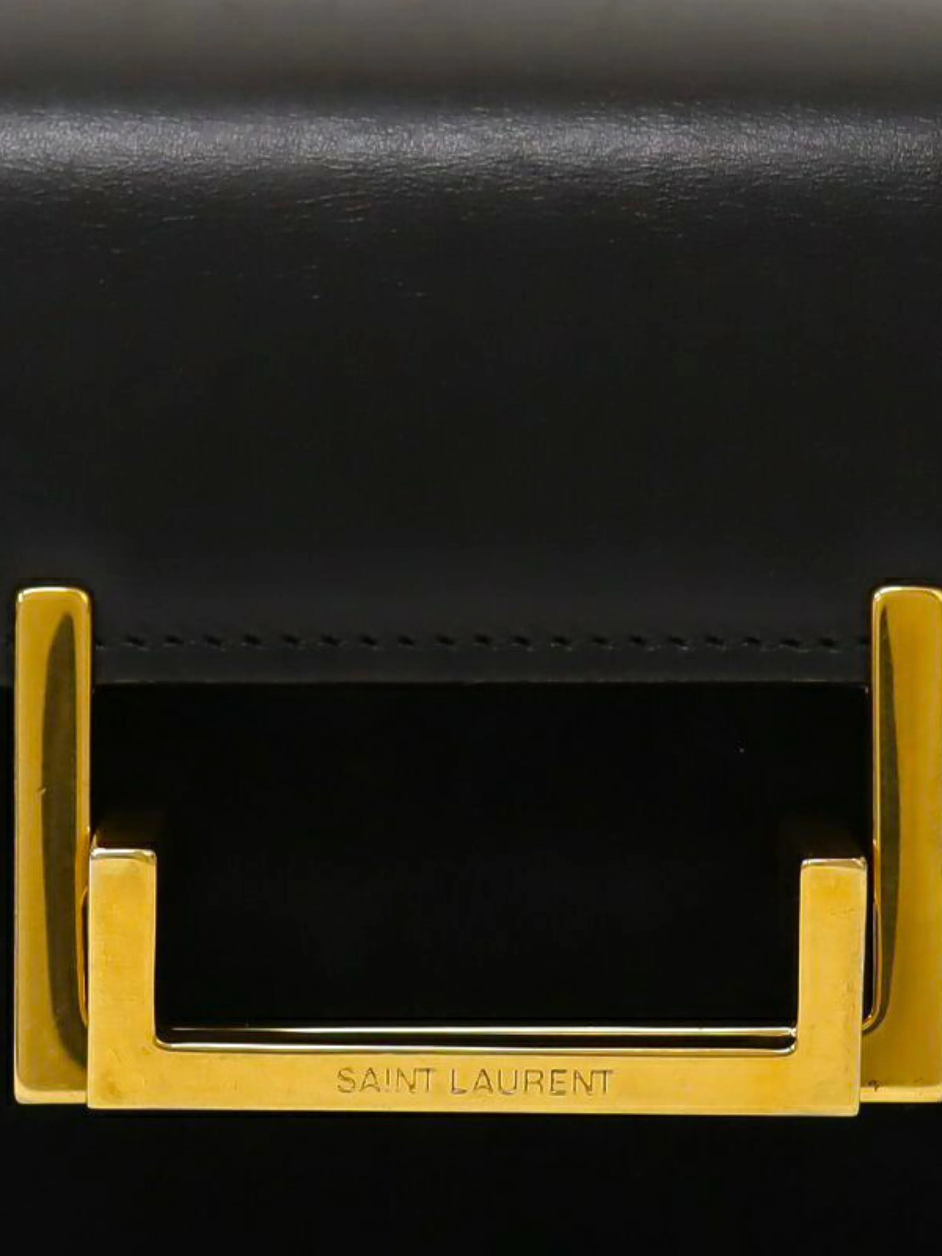 Yves Saint Laurent 2000s Black Loulou Leather Suede Shoulder Bag - Image 7