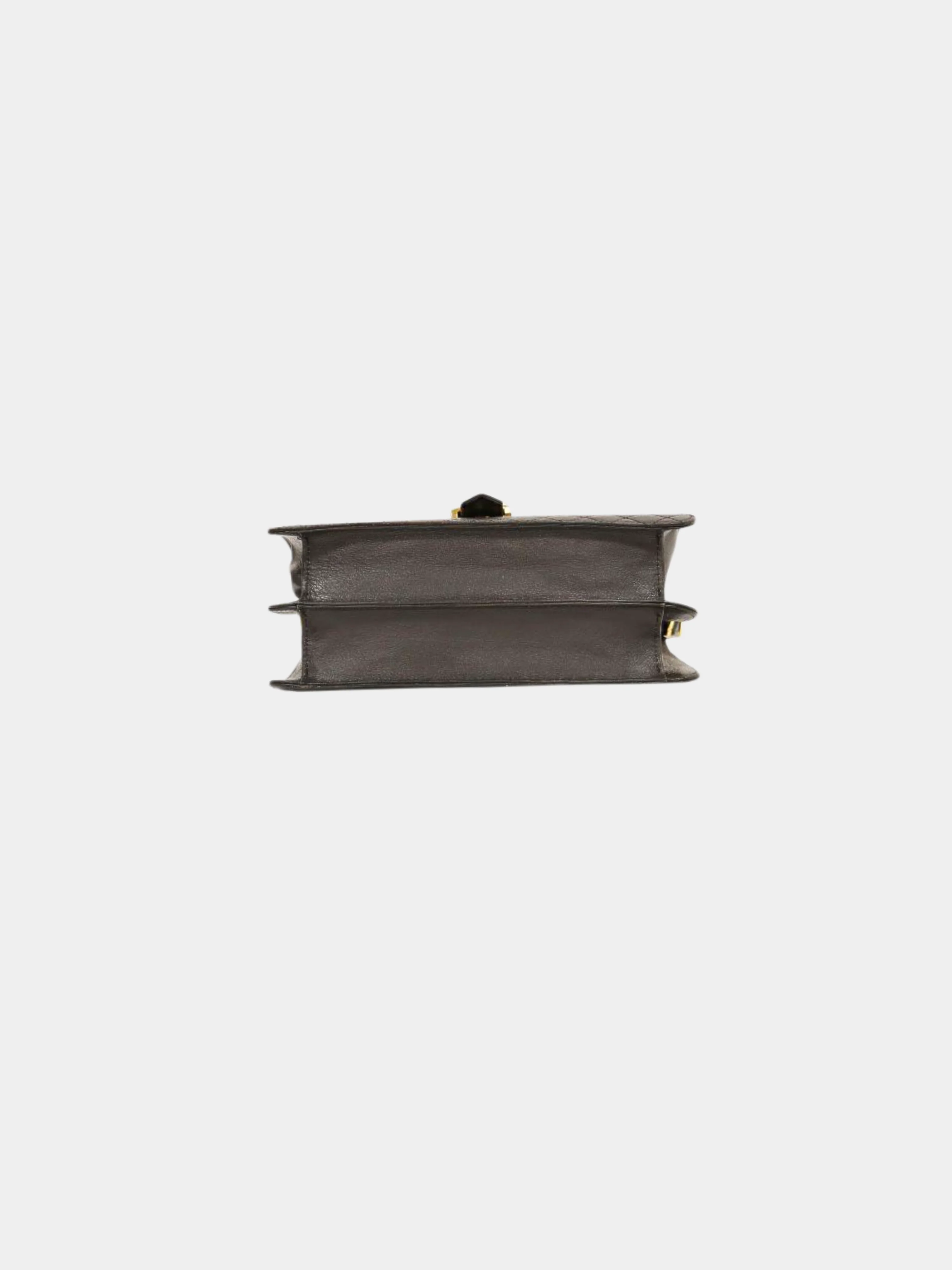 Yves Saint Laurent 2000s Black Matelassé Leather Shoulder Bag - Image 4