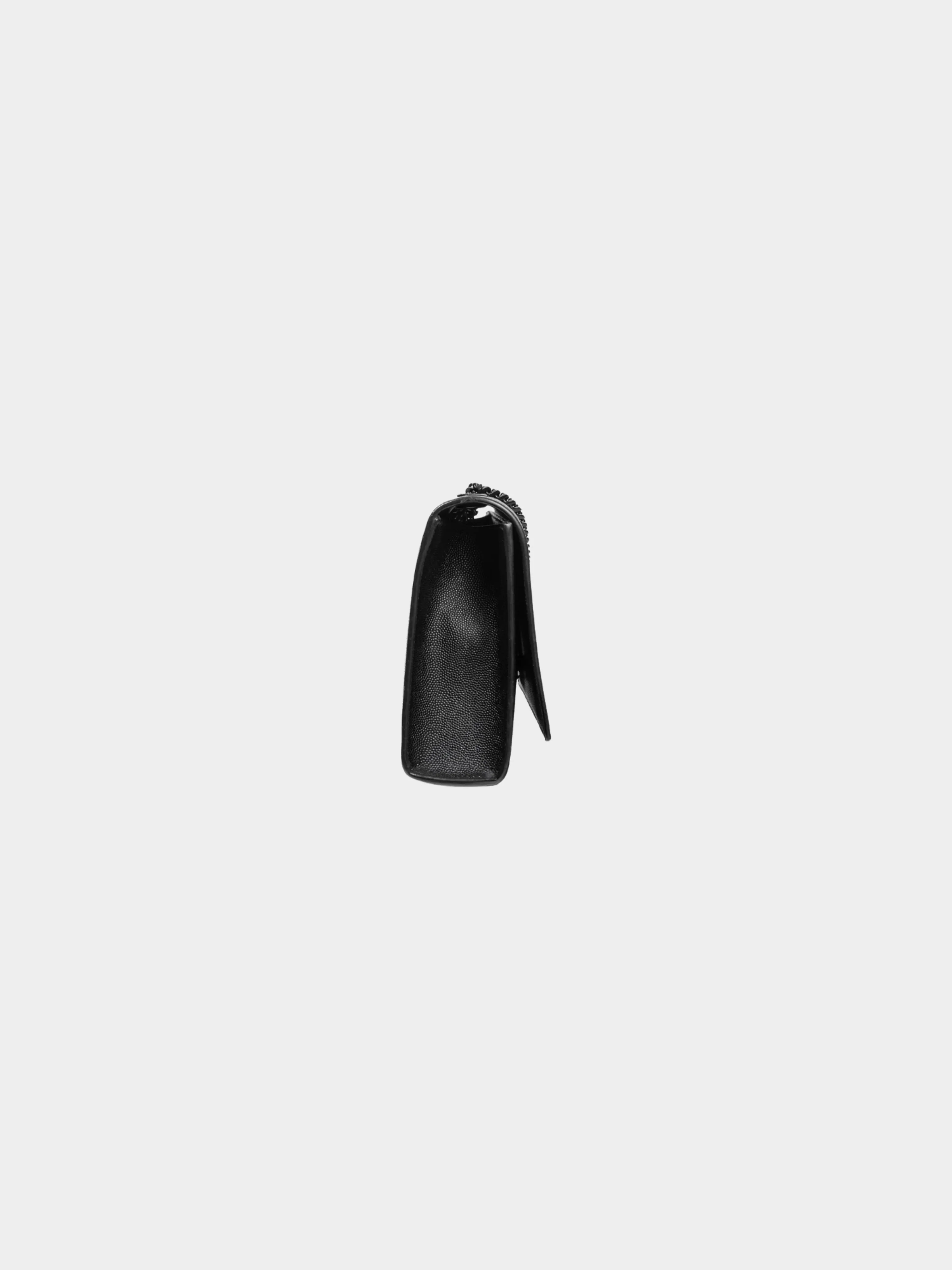Yves Saint Laurent 2010s Black Kate Medium Grain de Poudre Embossed-Leather Shoulder Bag - Image 3